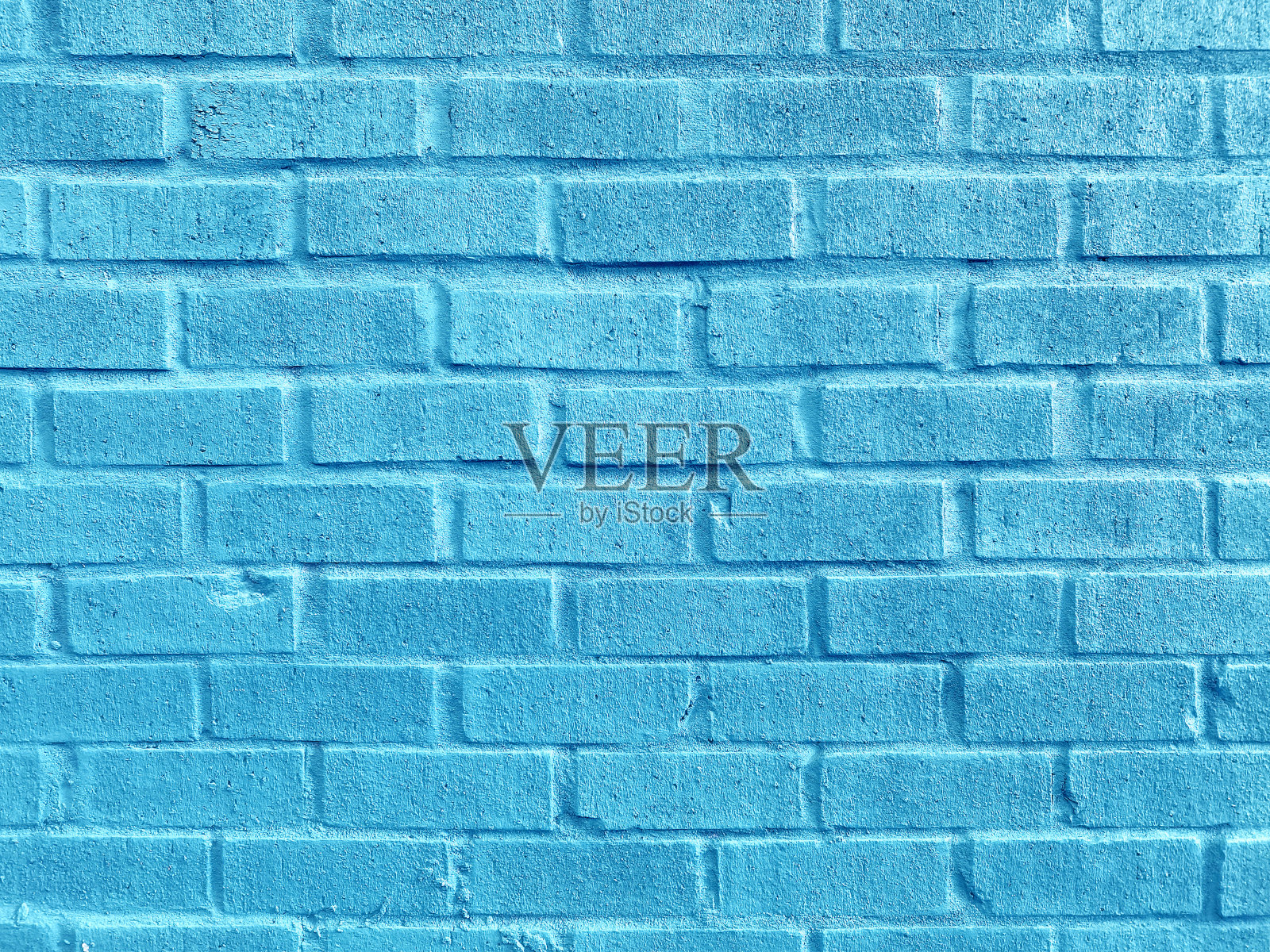 新粉刷的石砖墙花园建筑结构水蓝漆照片摄影图片