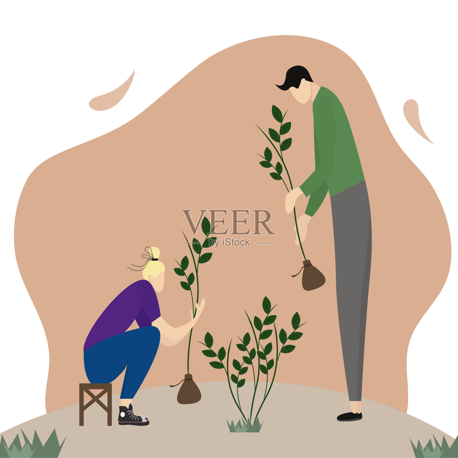 园艺设计元素图片