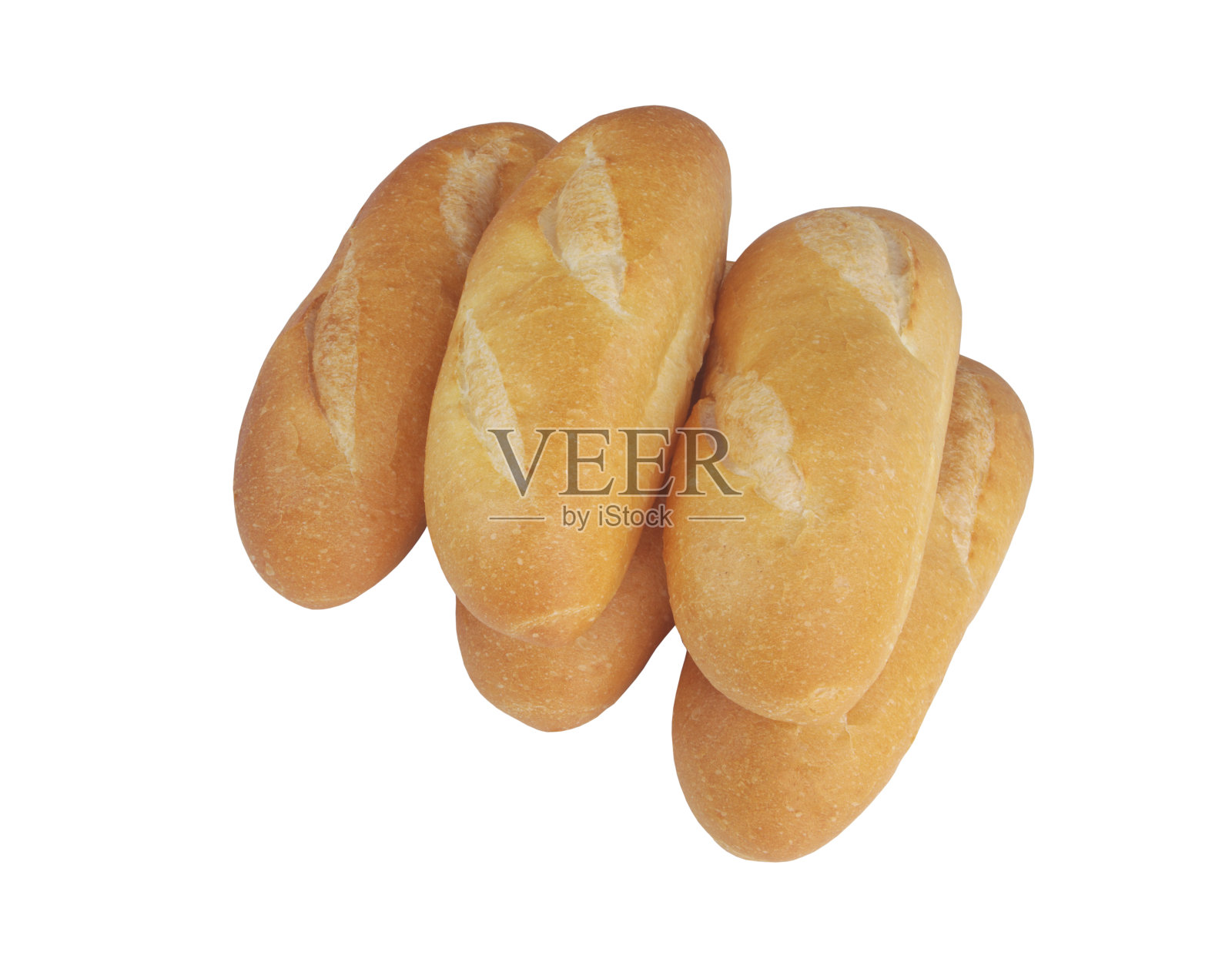 几个面包面包白孤立照片摄影图片