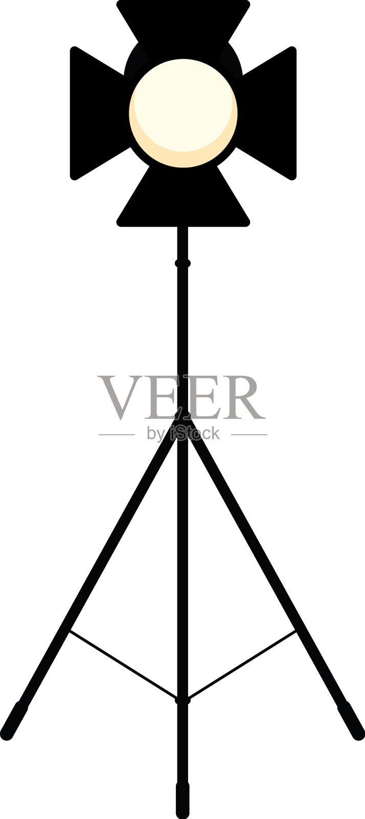 漂亮的反射器设计插画图片素材