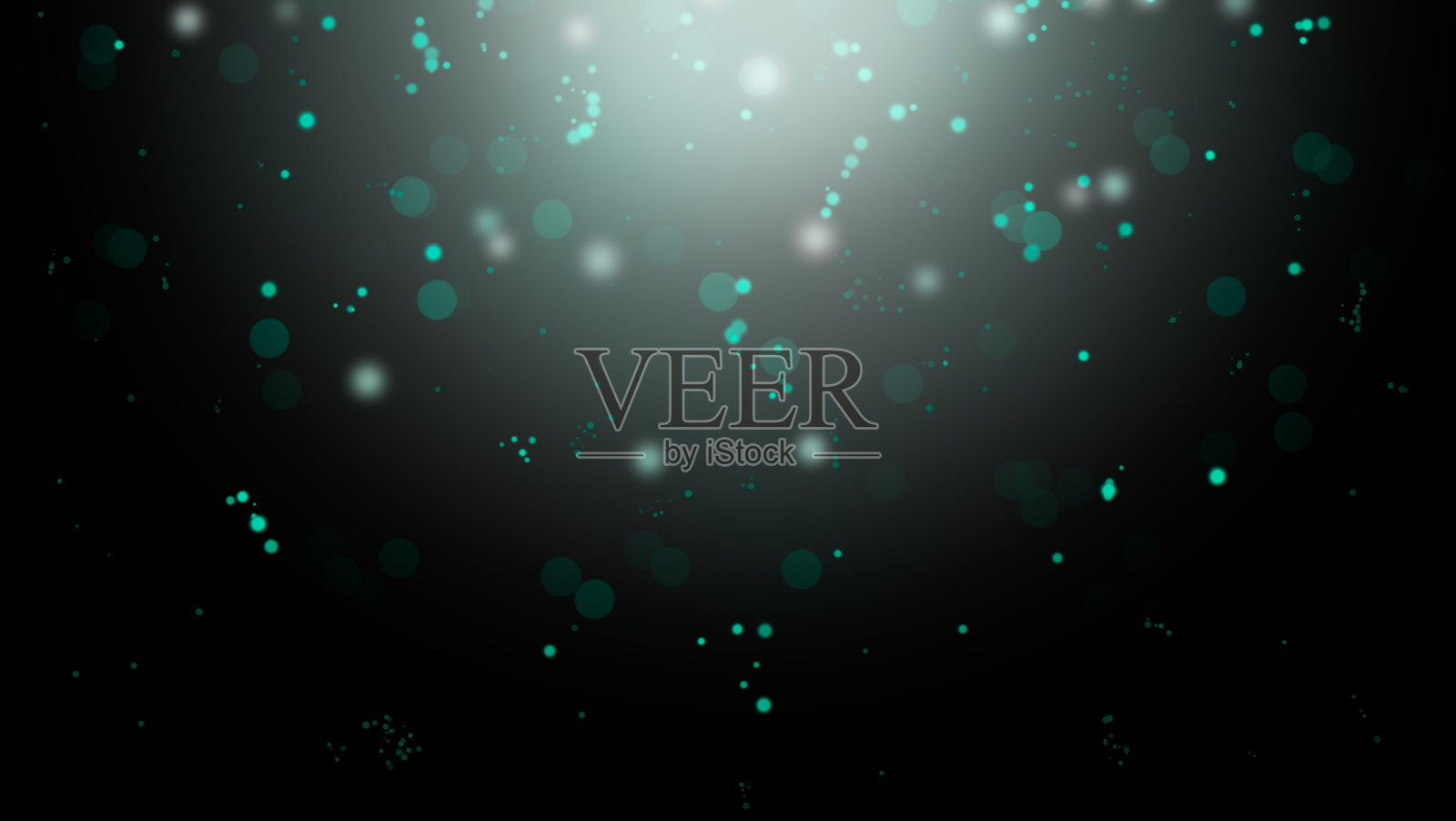 蓝色和白色散焦灯在黑暗的背景照片摄影图片