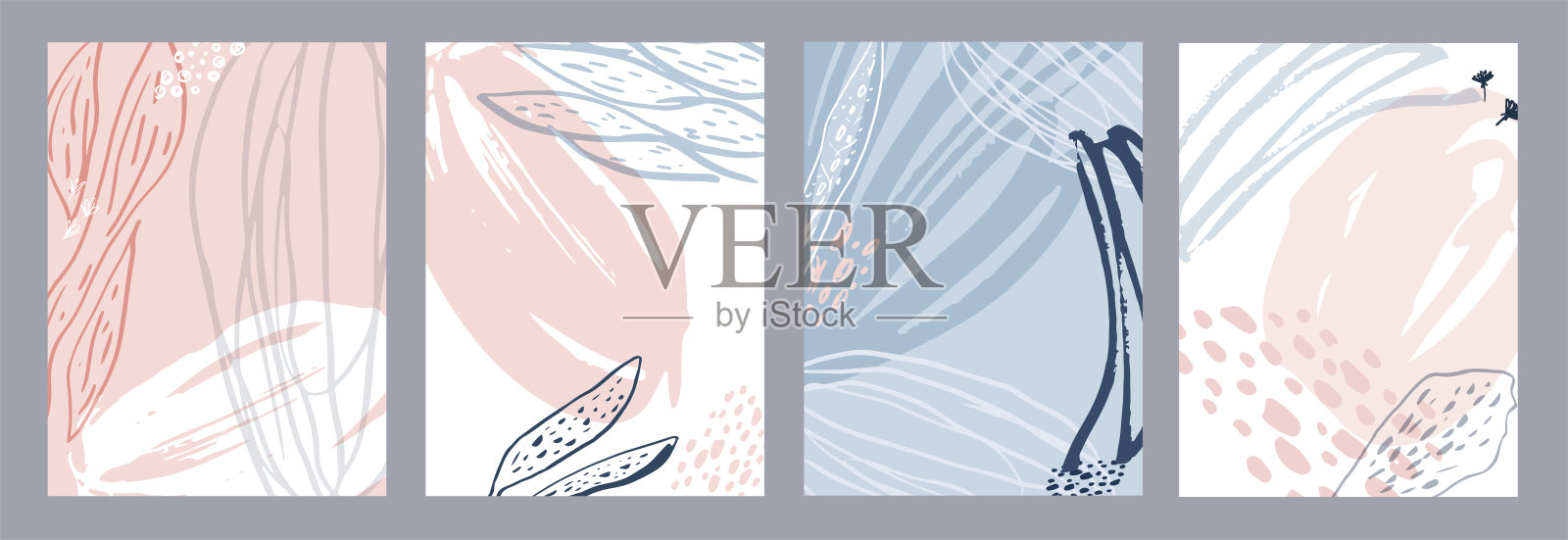 时尚抽象广场艺术模板与花卉和几何元素。适合社交媒体帖子，移动应用，横幅设计和网页/互联网广告。矢量时尚背景。插画图片素材