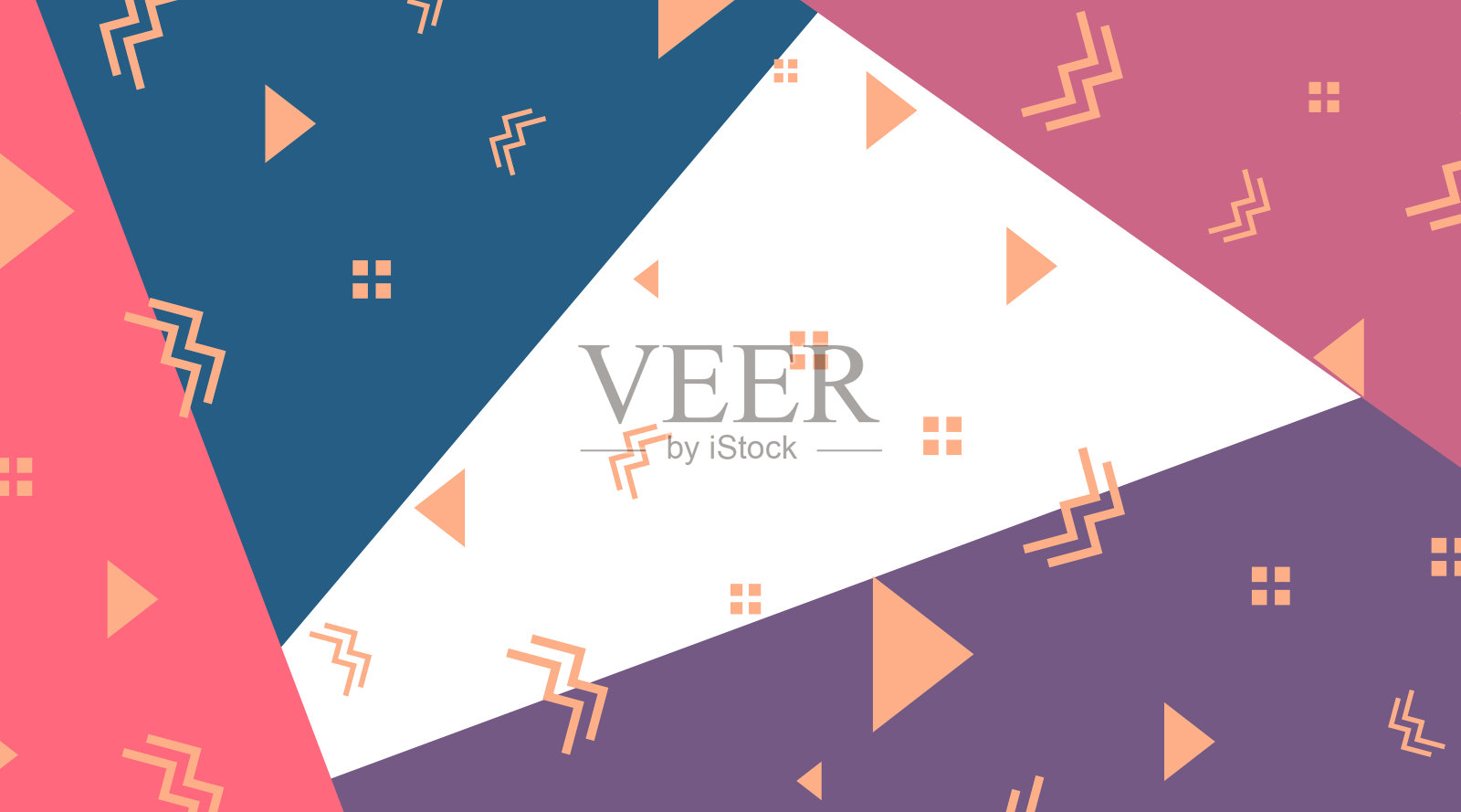 平坦的网页横幅背景插图插画图片素材