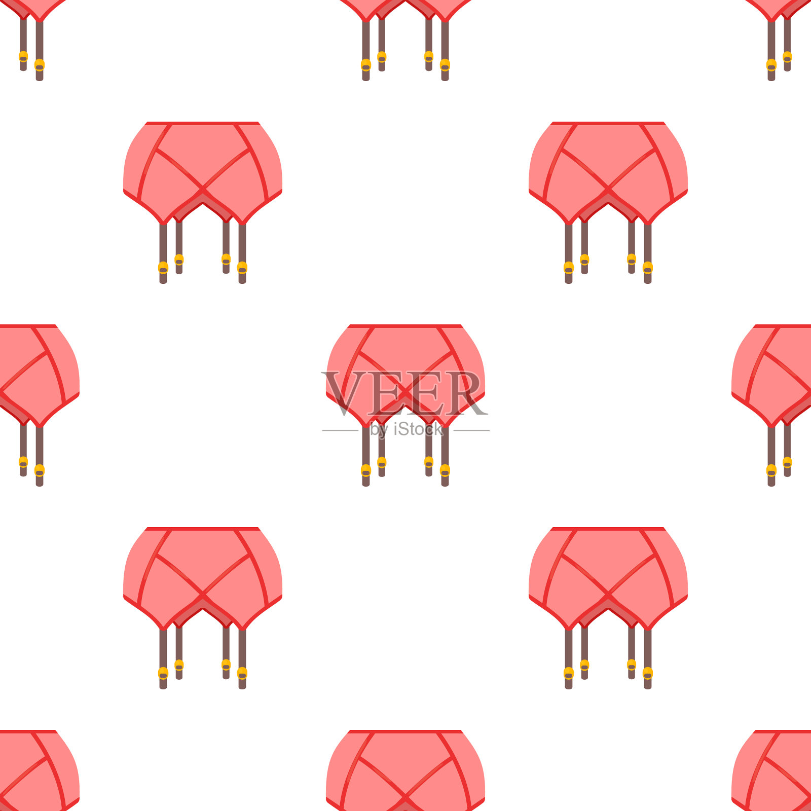 珊瑚带丝袜图案无缝插画图片素材