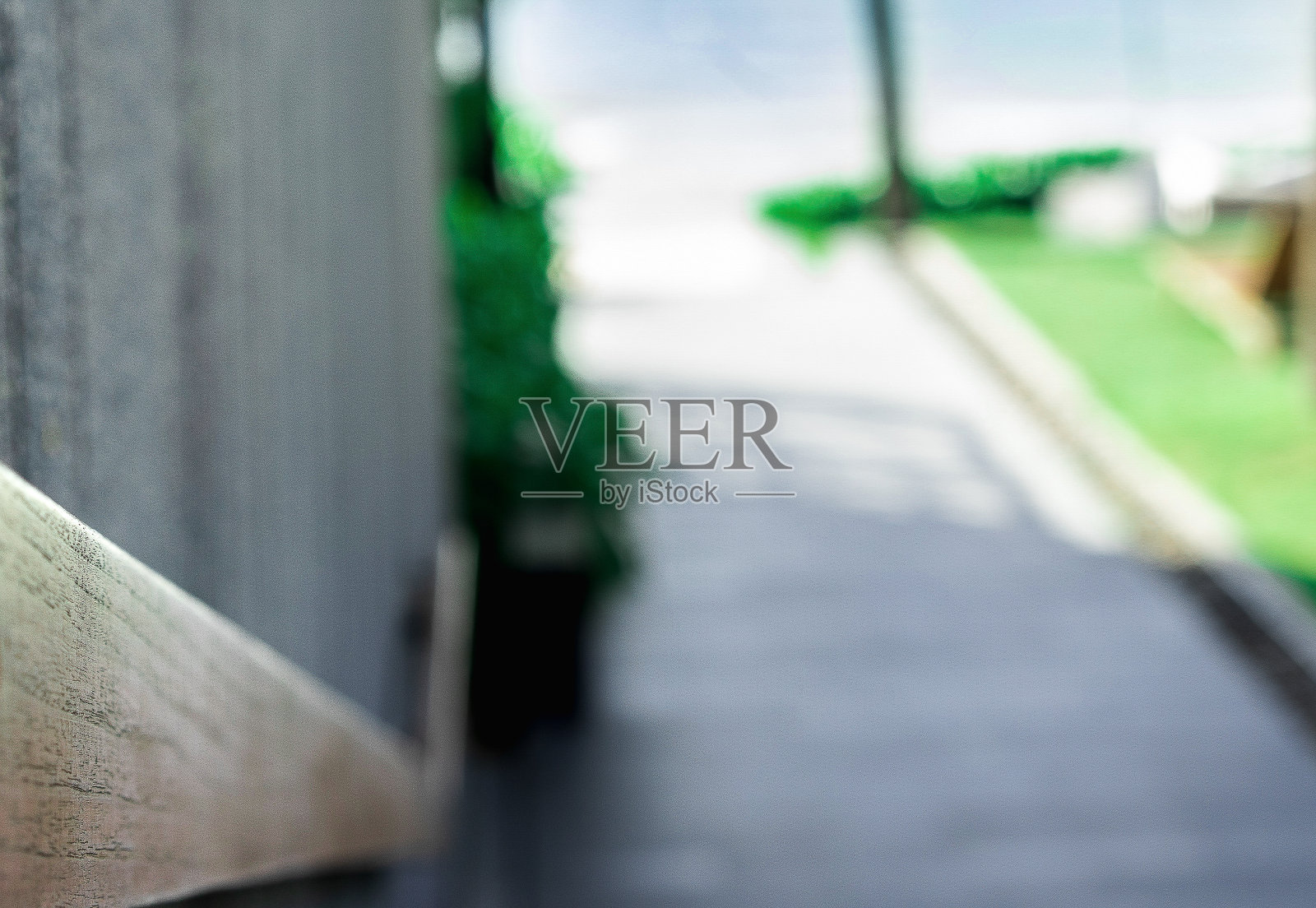 楼梯处理方式海滩软对焦模糊背景复制空间照片摄影图片