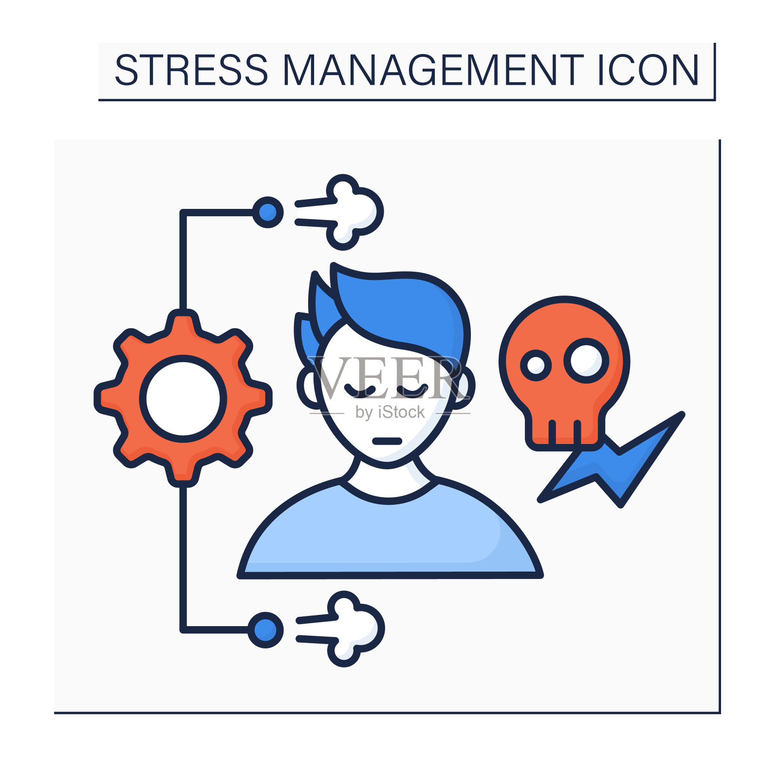 压力管理颜色图标图标素材