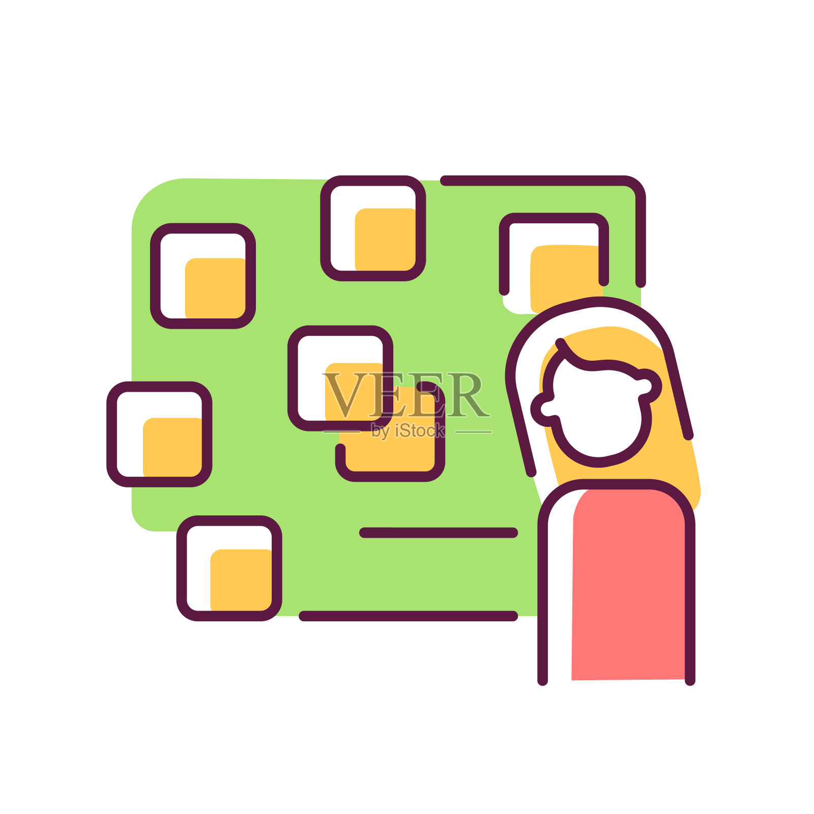 脱色RGB颜色图标插画图片素材