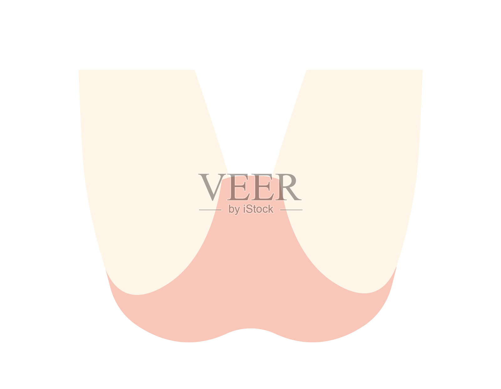 身体部位。VIO。脱毛。女性。美。矢量插图。插画图片素材