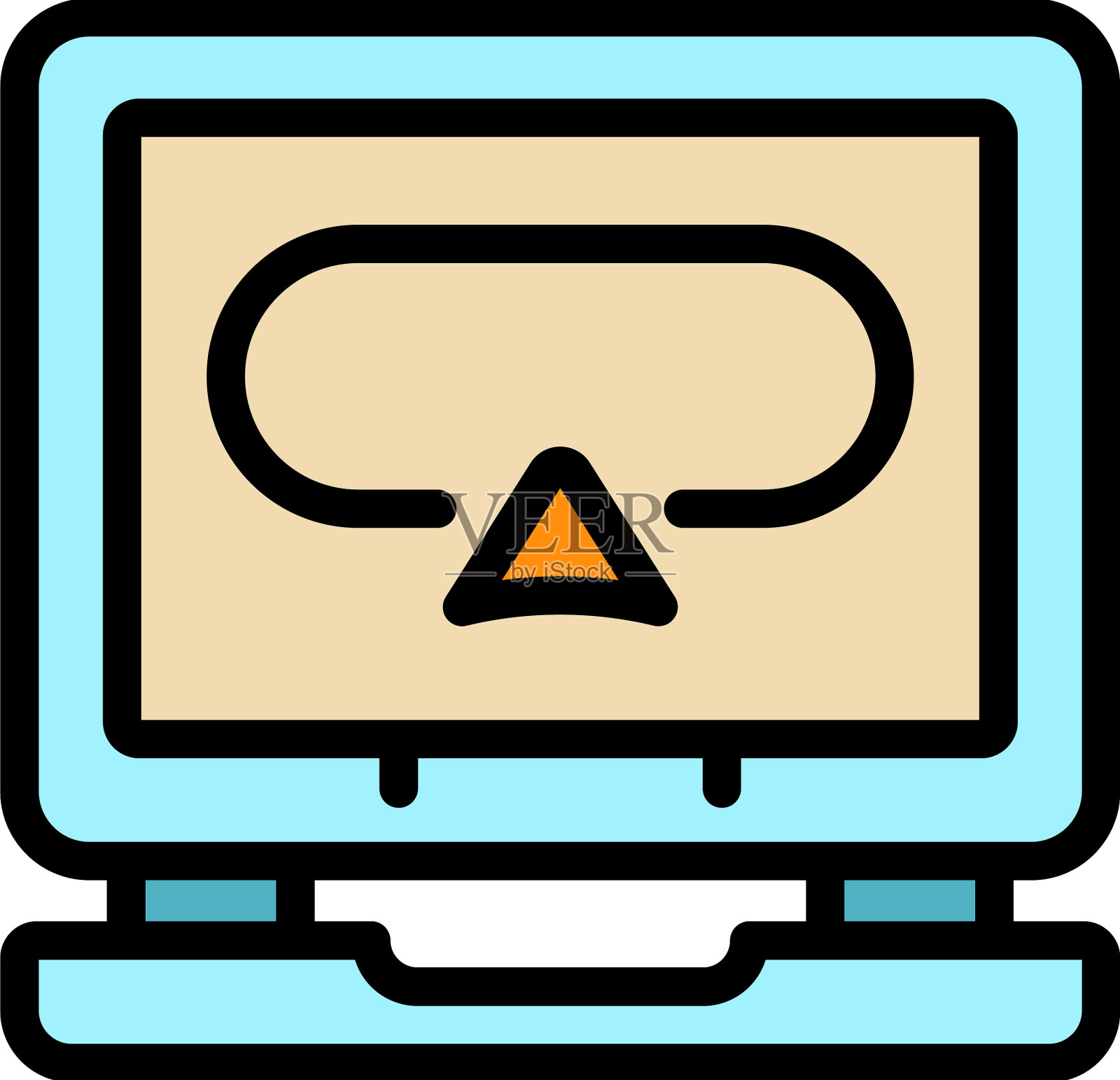 开始捐赠活动图标颜色轮廓插画图片素材