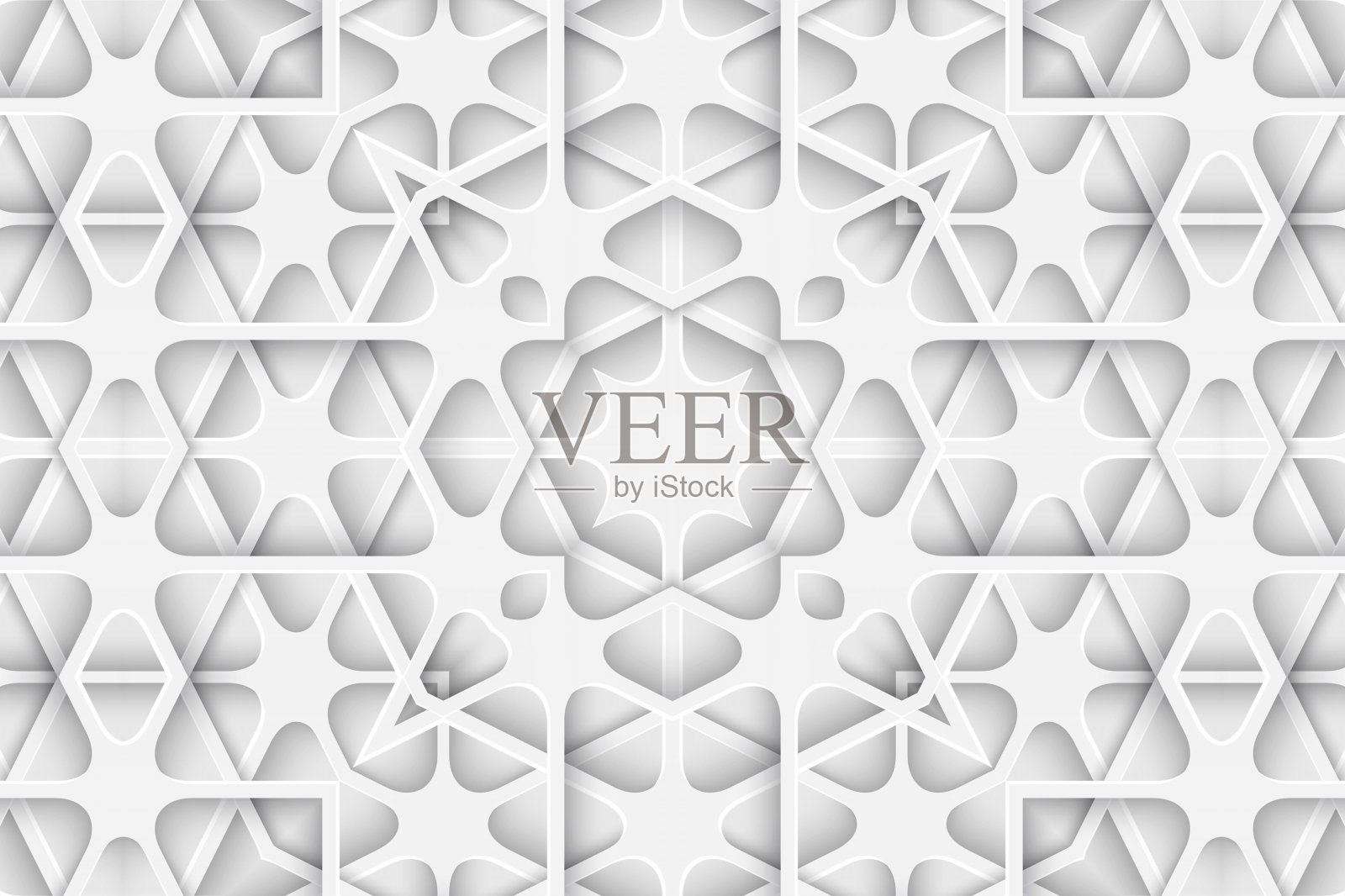 白色雕刻纸削减背景书封面。曲线线和波层。3d渲染海报模板模式说明插画图片素材