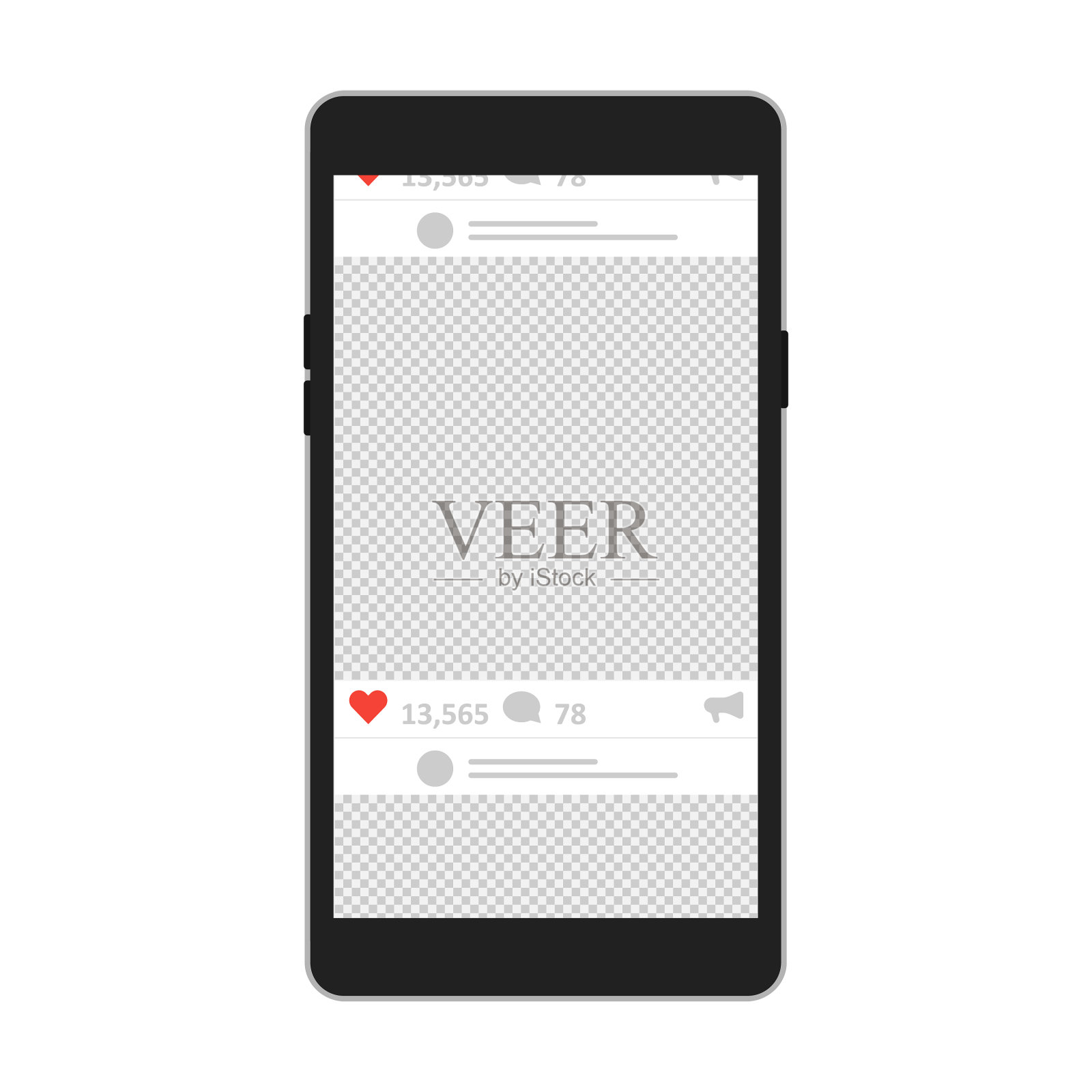 黑色智能手机模拟移动设备的概念设计元素图片