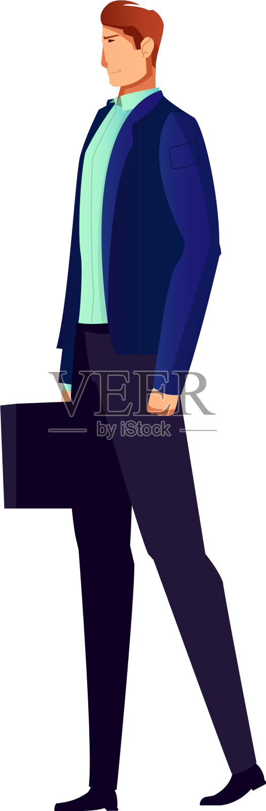 西装男偶像设计元素图片