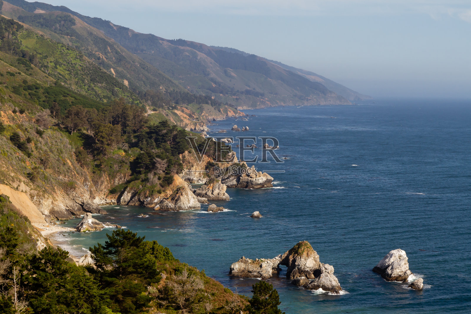 太平洋海岸线，加利福尼亚照片摄影图片