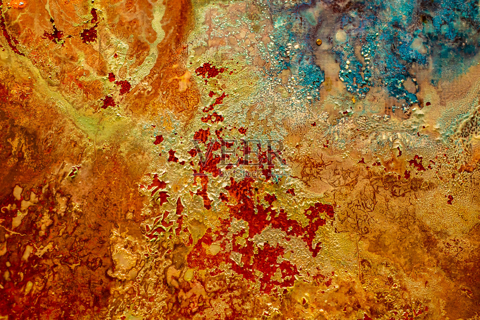 氧化铜，抽象艺术背景照片摄影图片