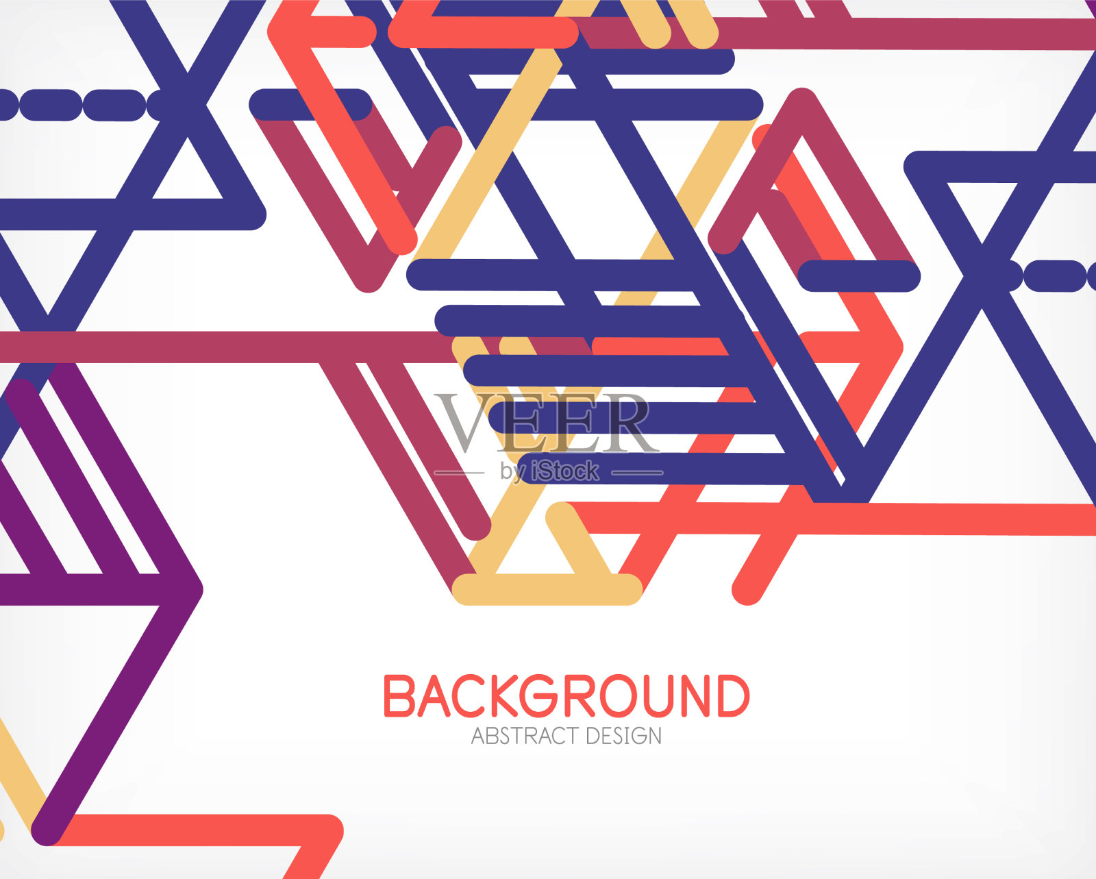 抽象的背景色线在白色上插画图片素材