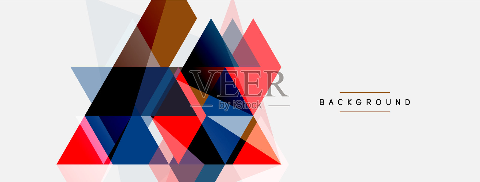 马赛克三角形几何背景技术或插画图片素材