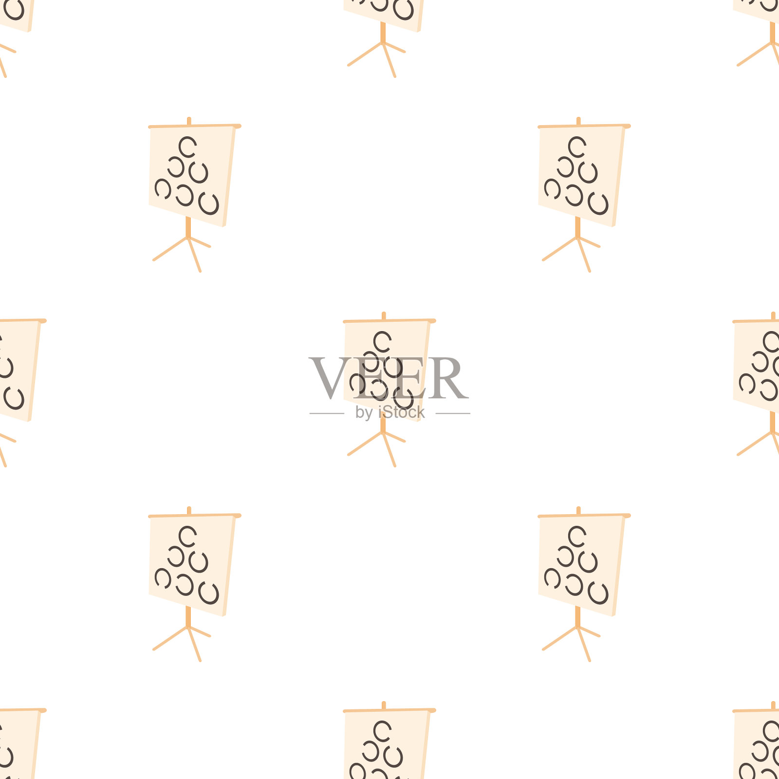 无缝朗道c型验光图插画图片素材