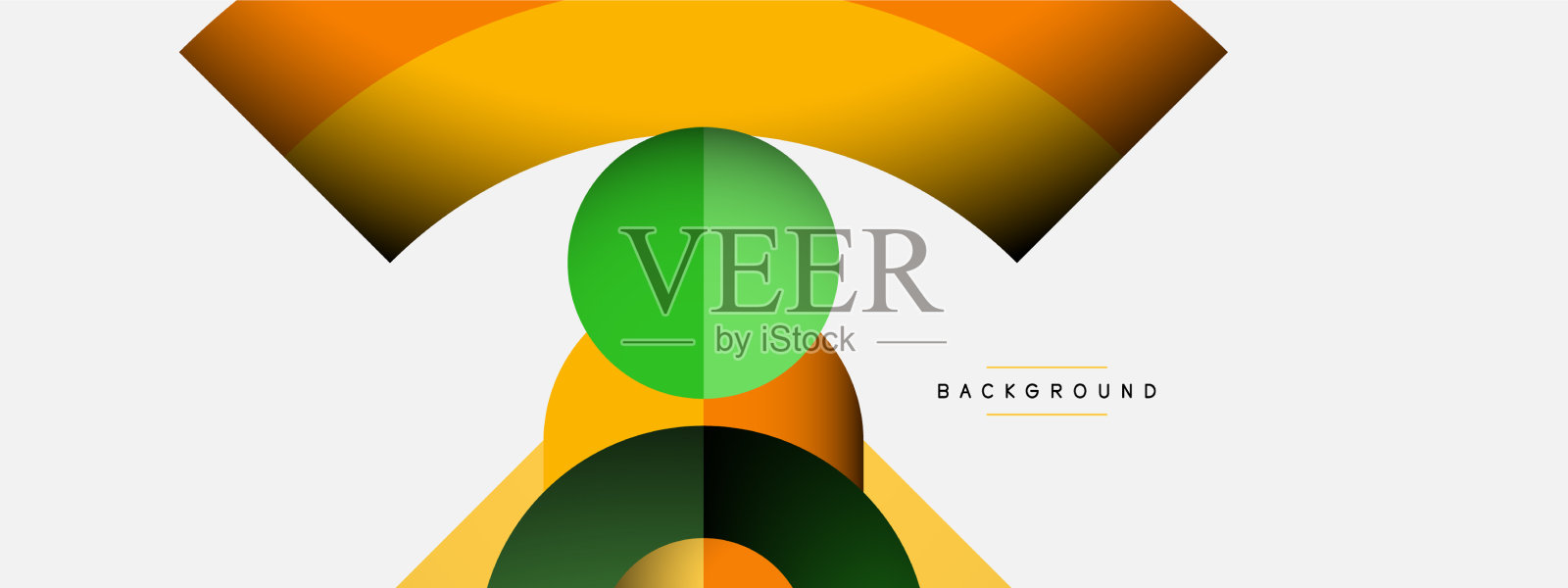 时尚的形状，颜色，最小的设计构成插画图片素材