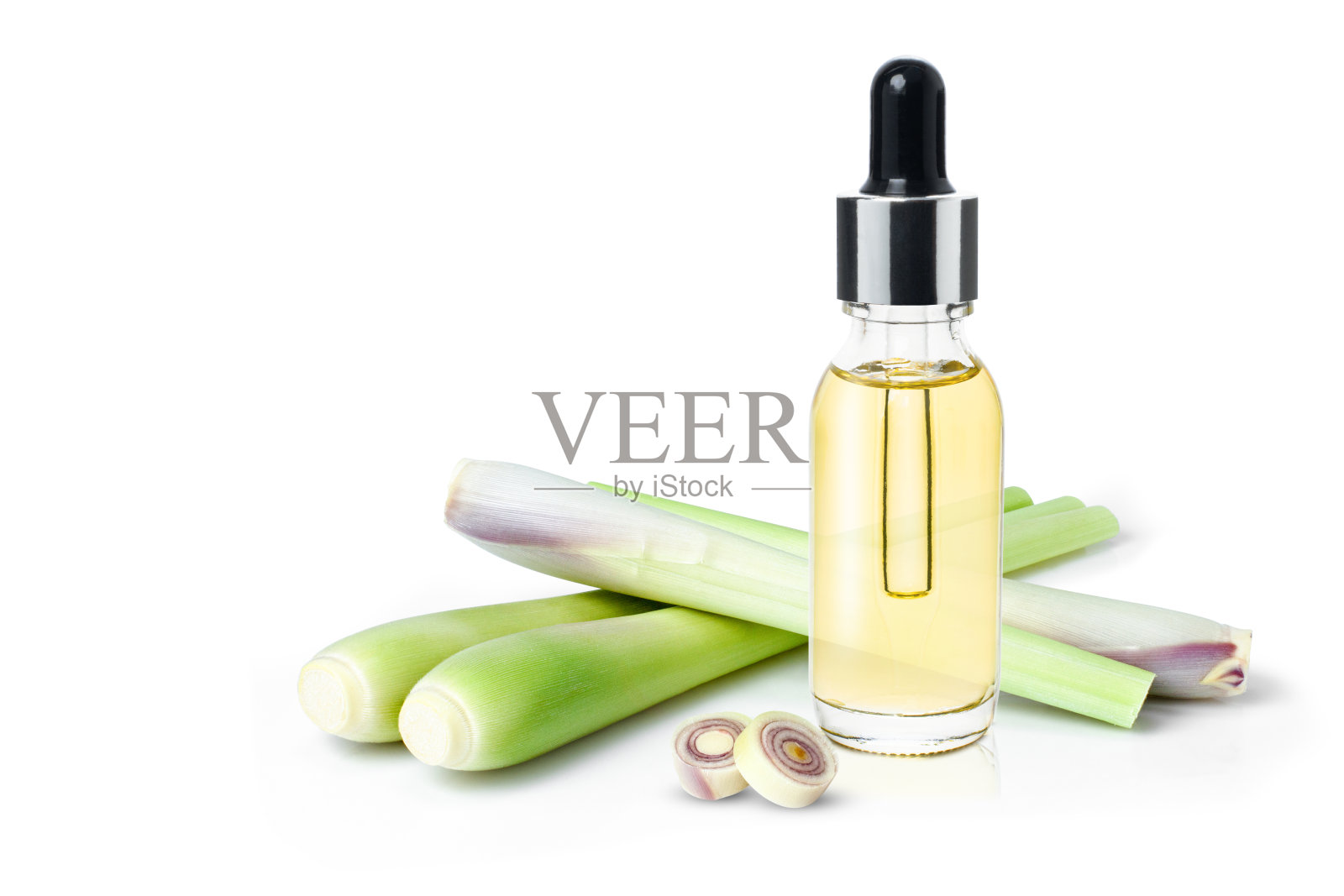 柠檬草精油分离照片摄影图片