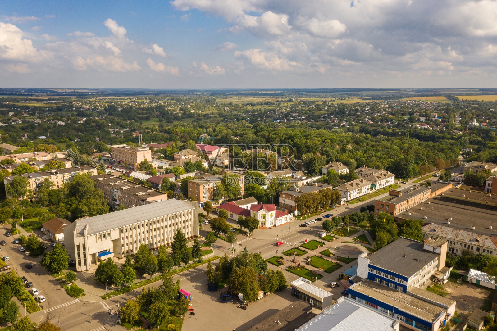 Kamianka的鸟瞰图照片摄影图片