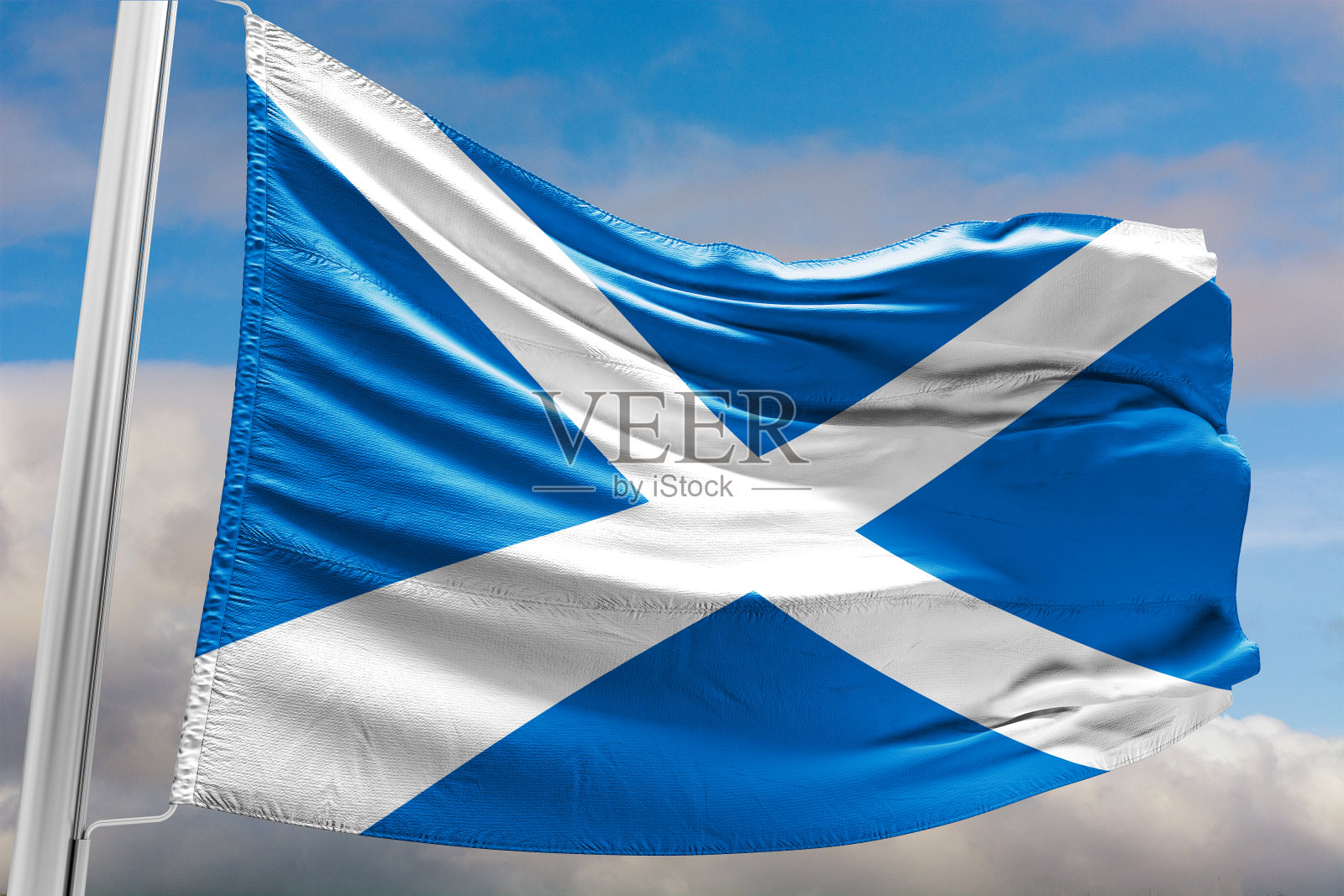 2021年苏格兰旗帜世界气候论坛照片摄影图片