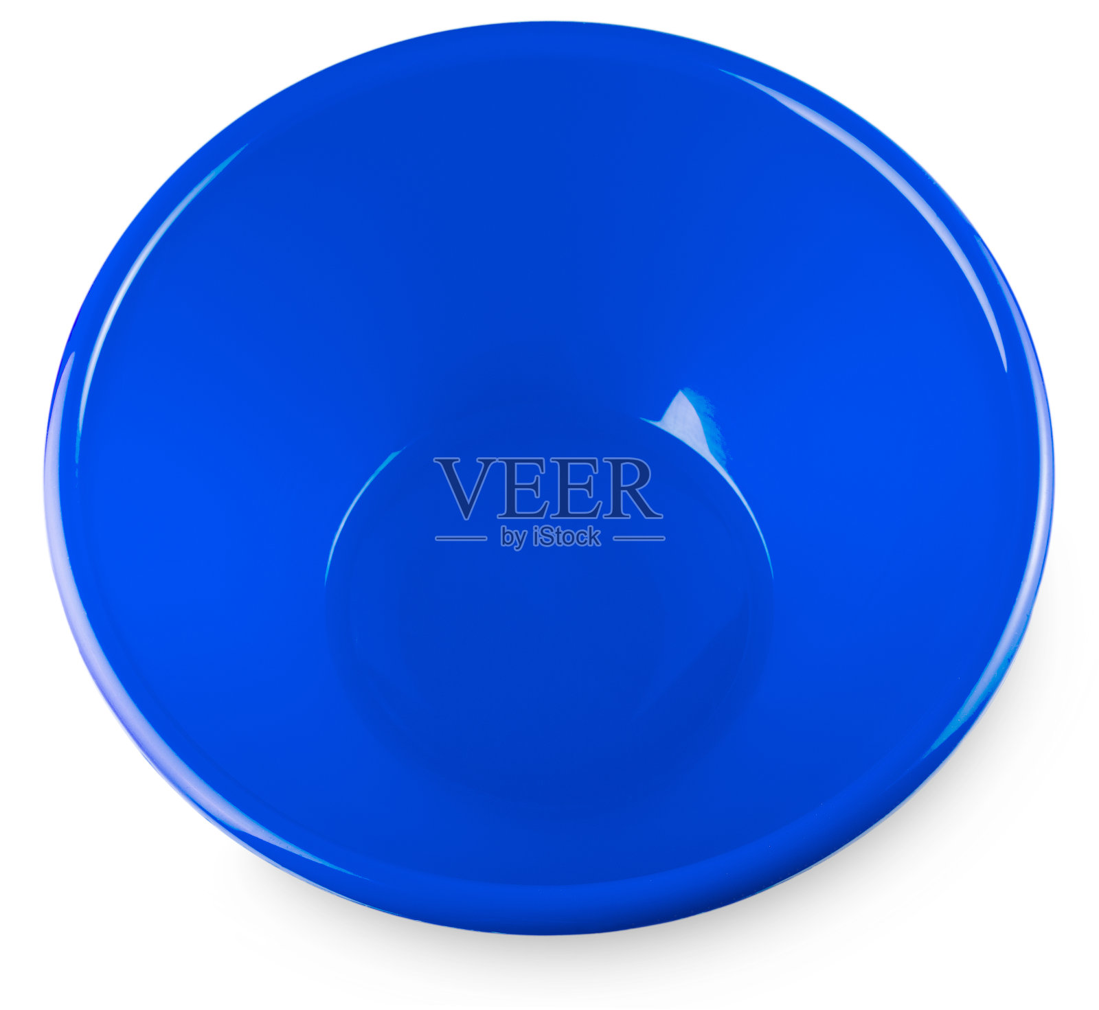 关闭蓝色碗孤立在白色的背景照片摄影图片