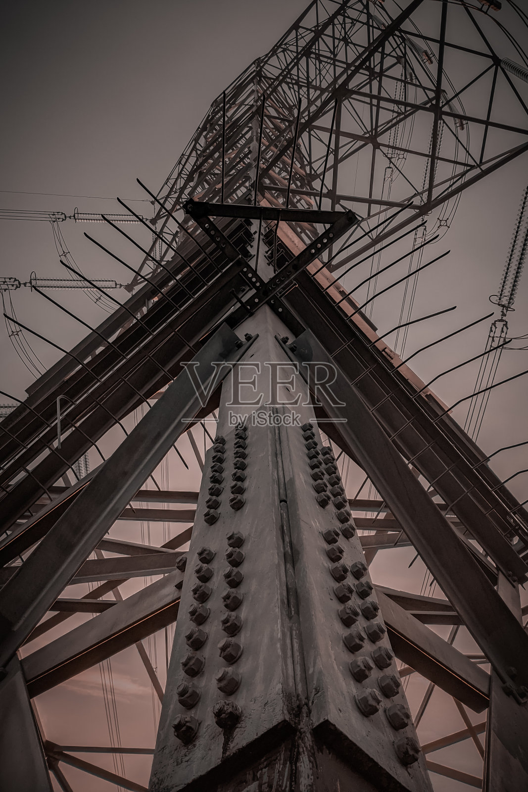 高压金属塔结构照片摄影图片