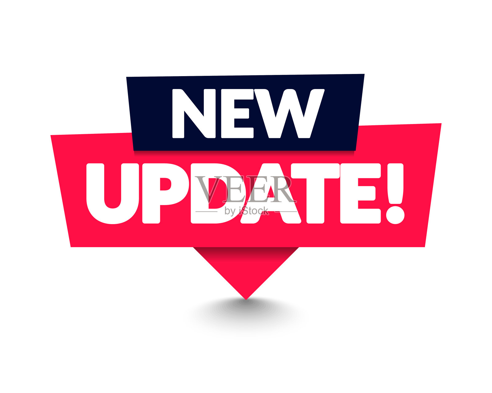 矢量插图新的更新语音气泡针插画图片素材