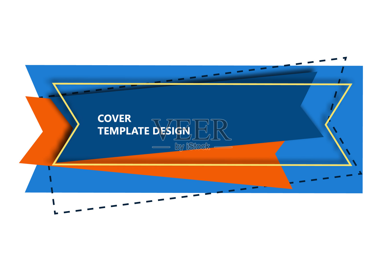 贴纸，彩色箭头，模板与地方的文本。网站，传单，小册子，海报的概念。向量设计模板素材