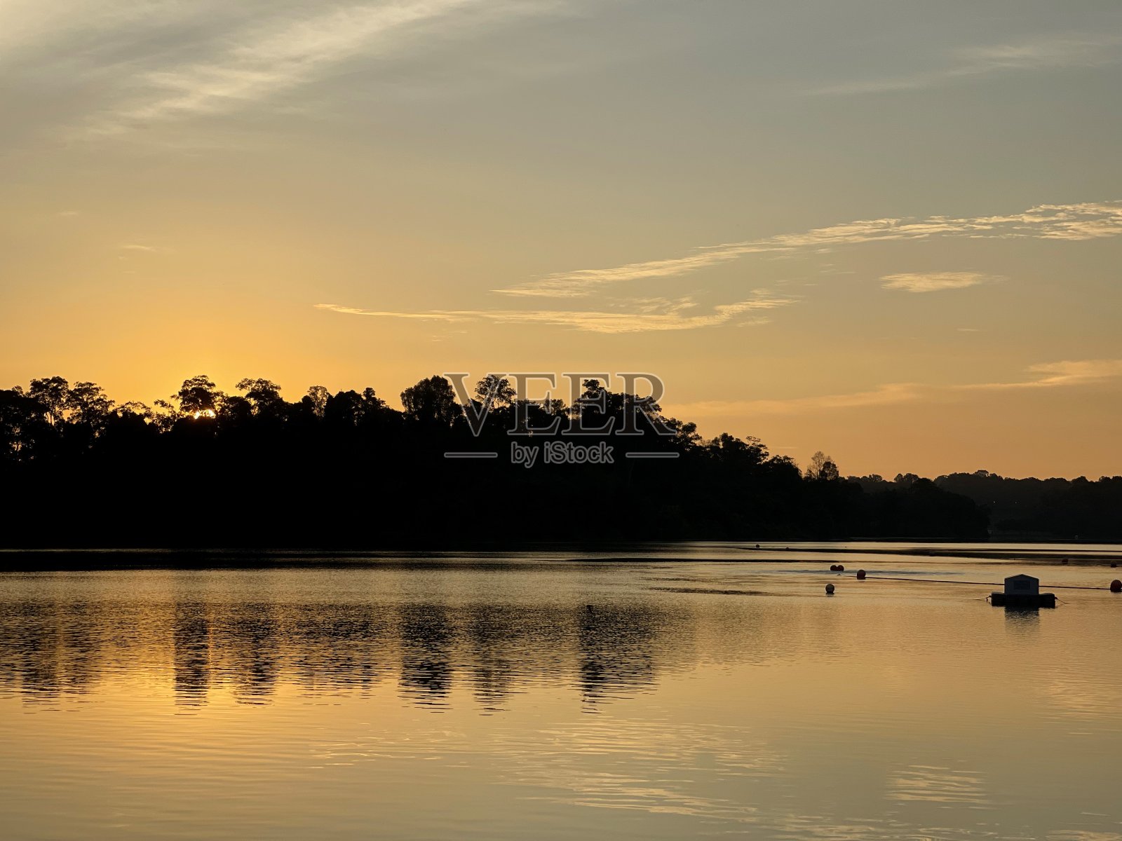 风景优美的夕阳视图照片摄影图片