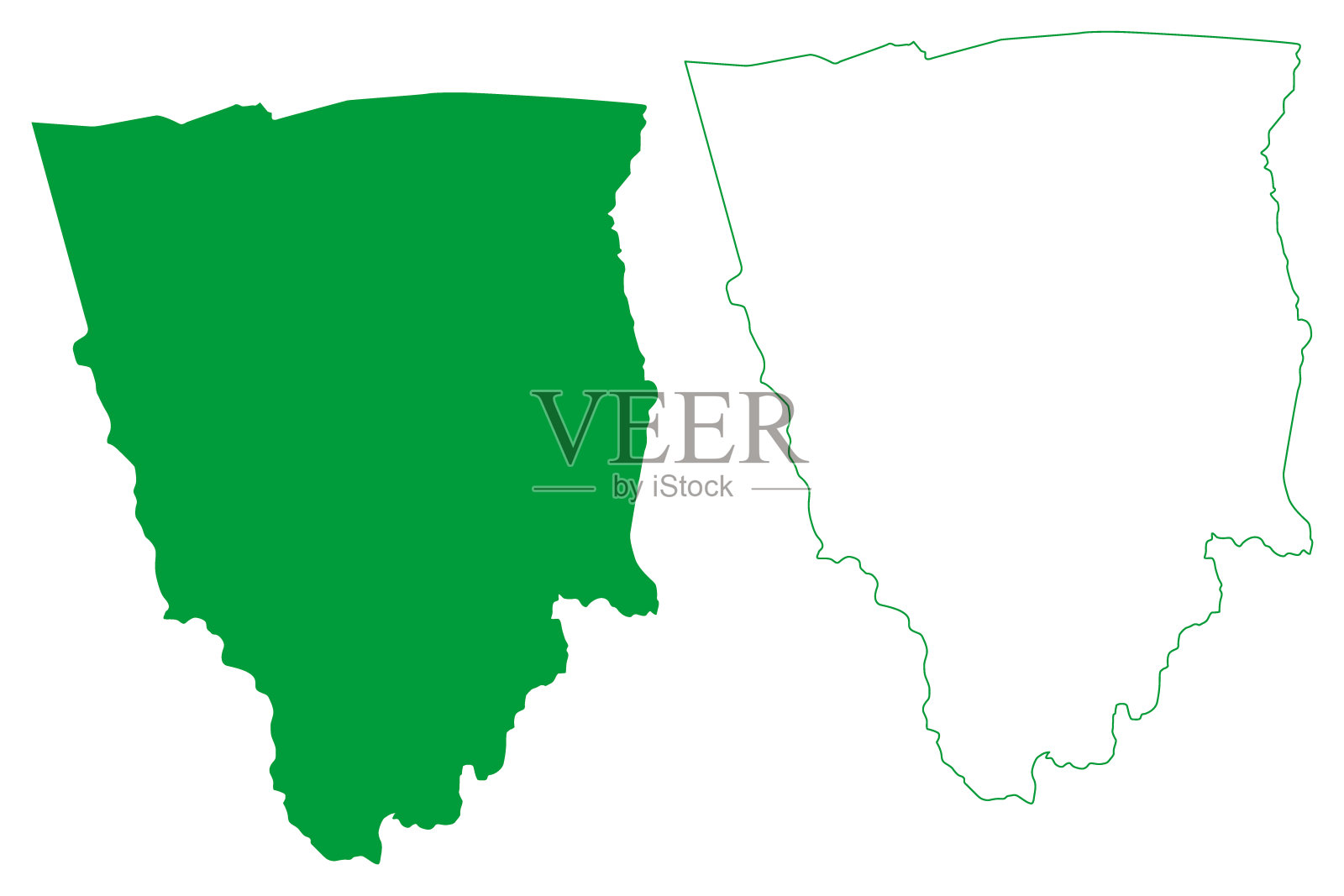 新奥里藏特市(巴伊亚州，巴西市政当局，巴西联邦共和国)地图矢量插图，涂鸦草图新奥里藏特地图插画图片素材