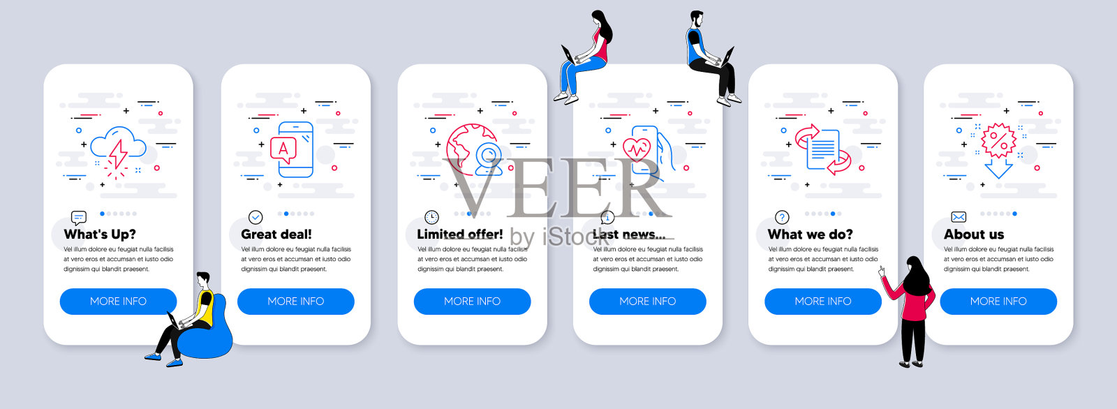 商业图标集包括图标作为营销图标素材