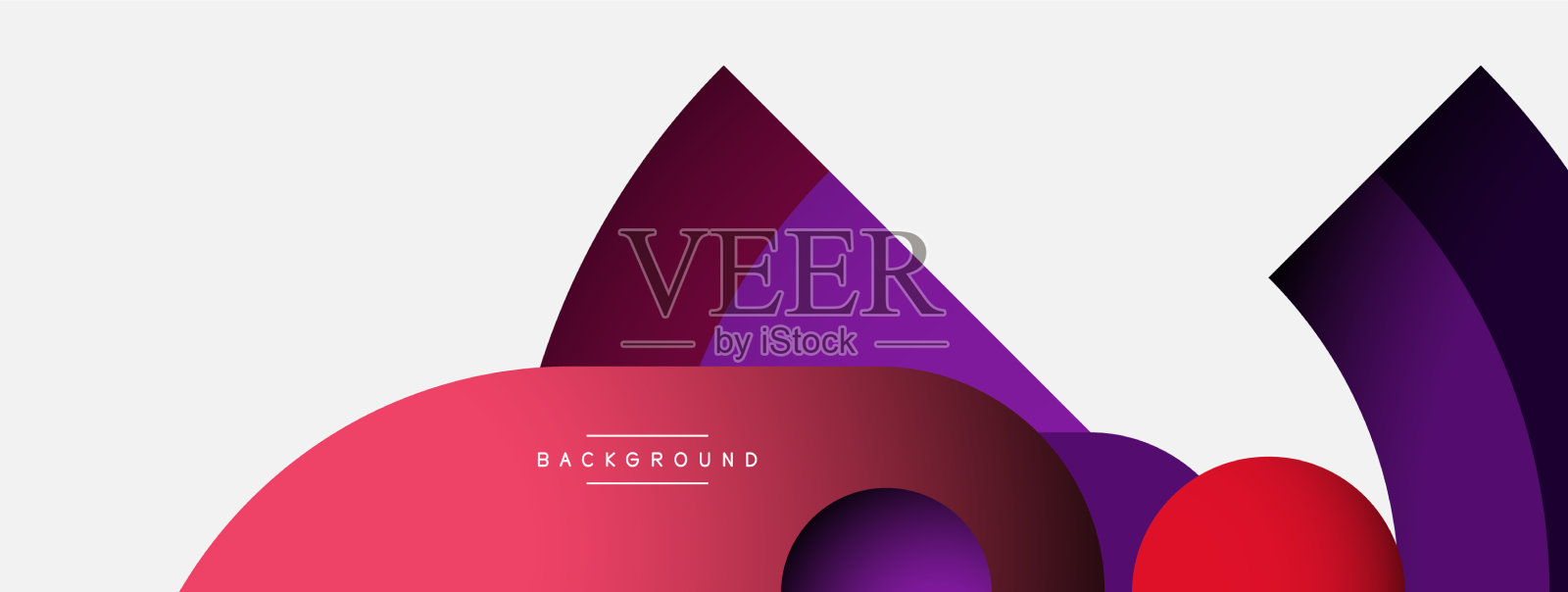 几何抽象背景圆形形状插画图片素材