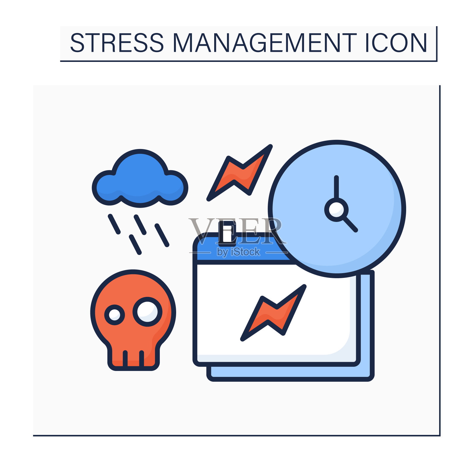 外部压力源彩色图标图标素材