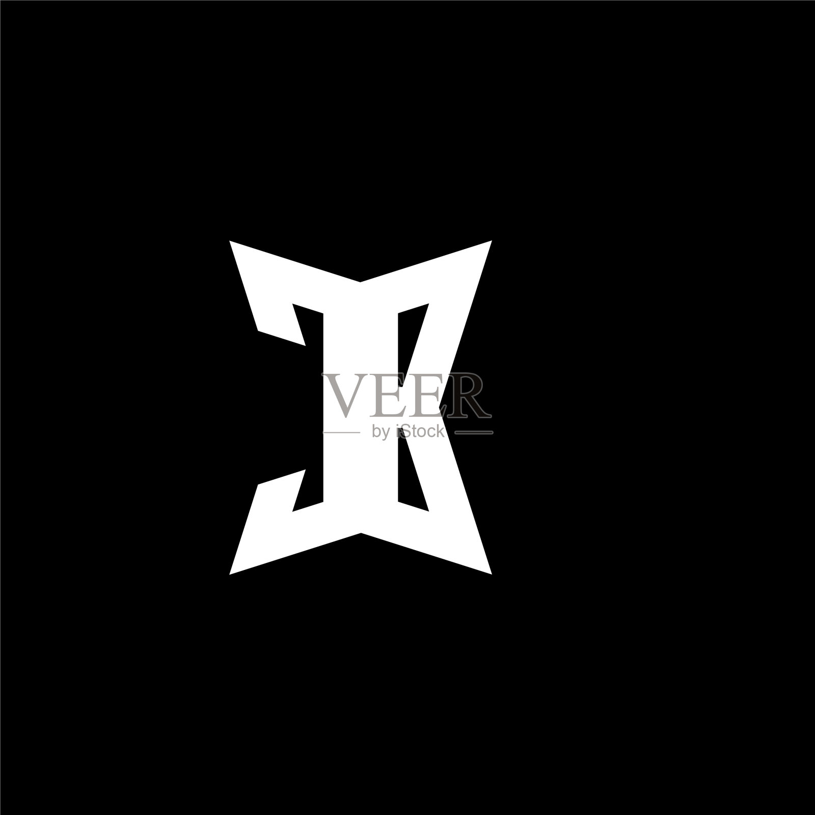 Cb徽标字母组合几何形状风格插画图片素材