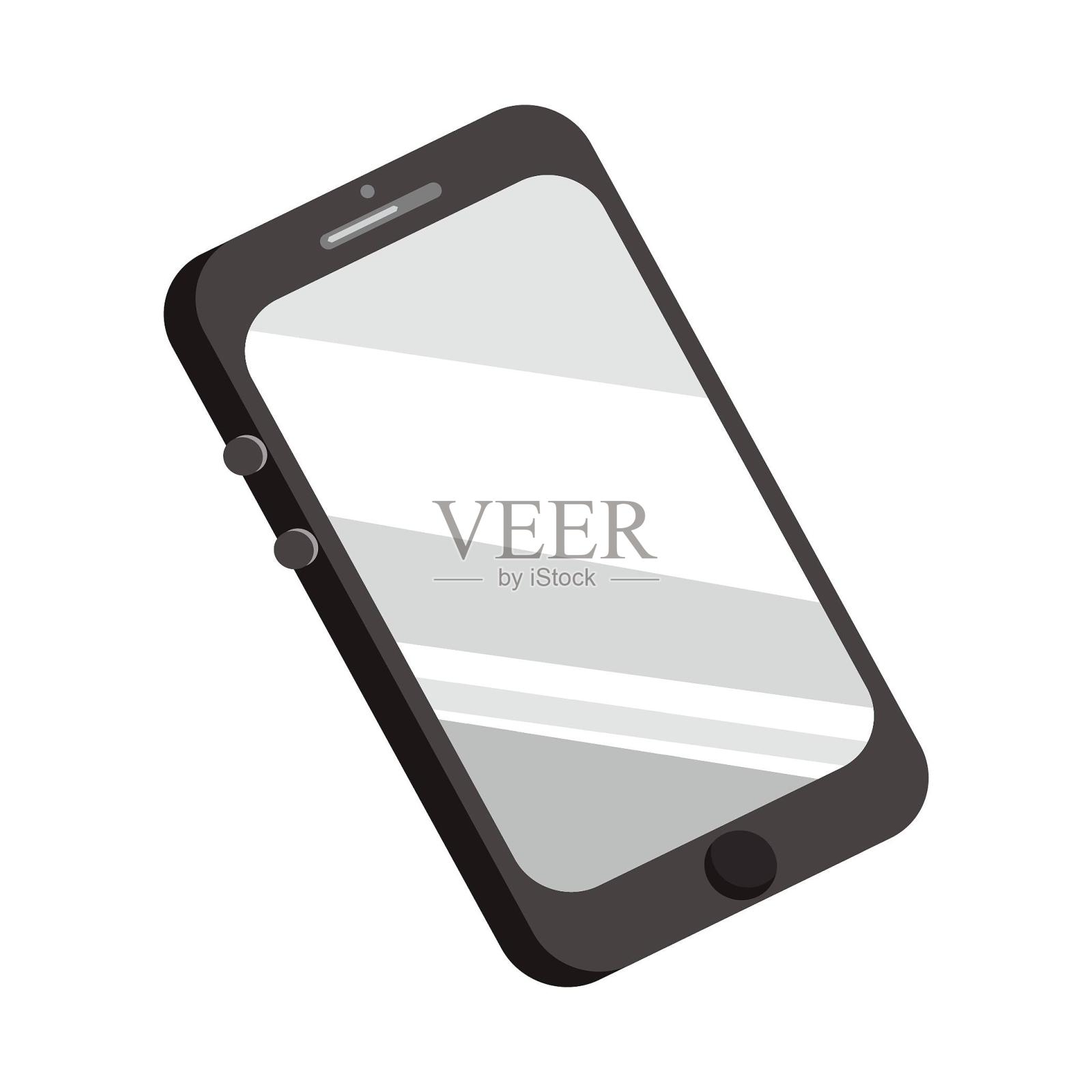 手绘手机移动电话通讯工具设计元素图片