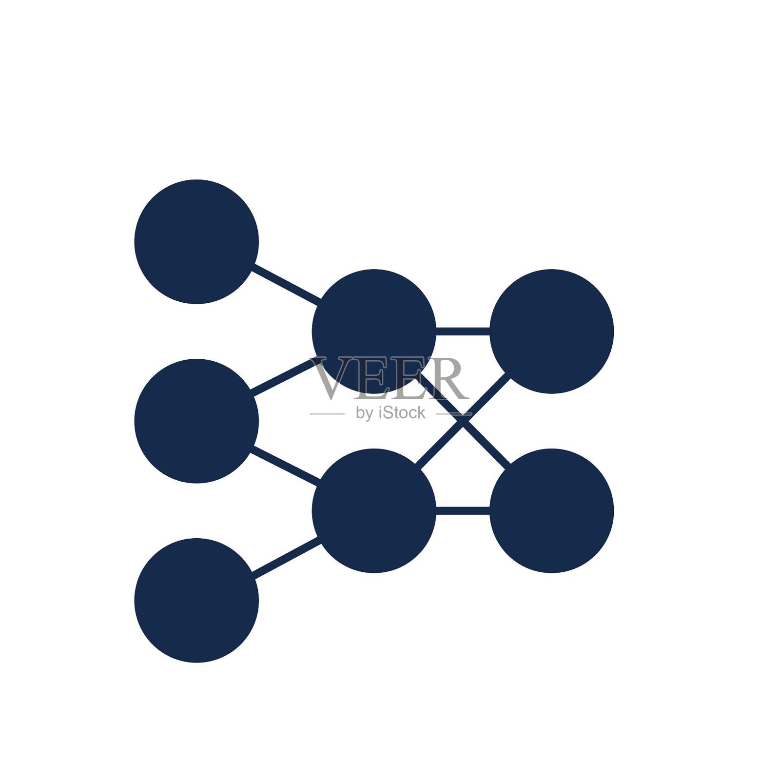 icon大数据数据关联图标图标素材