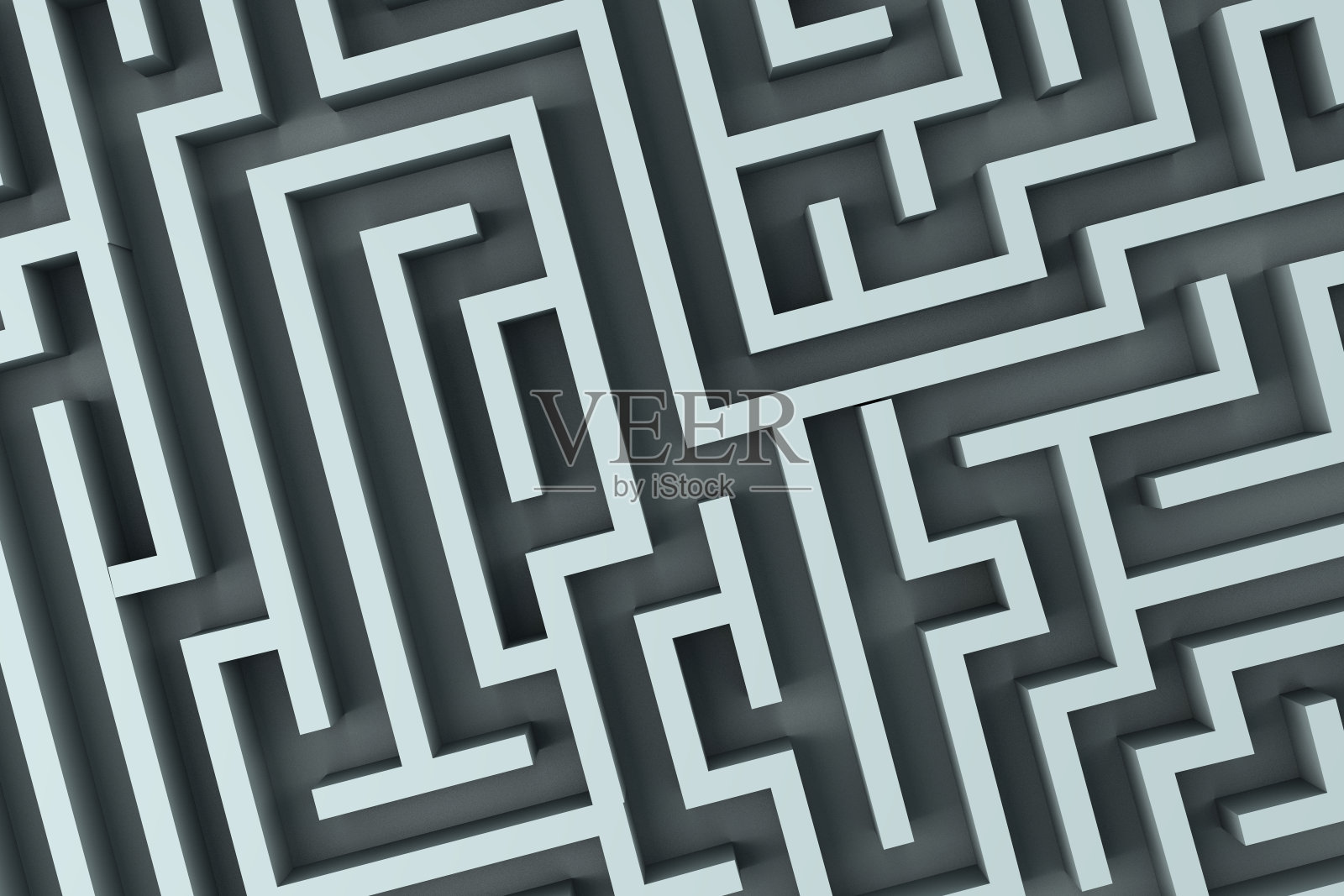 迷宫概念3D渲染照片摄影图片