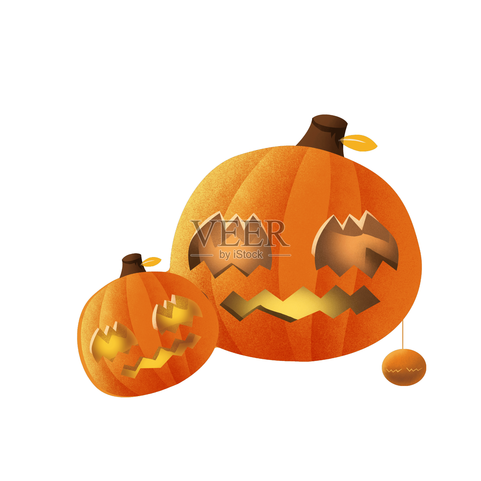 卡通手绘万圣节南瓜设计元素设计元素图片