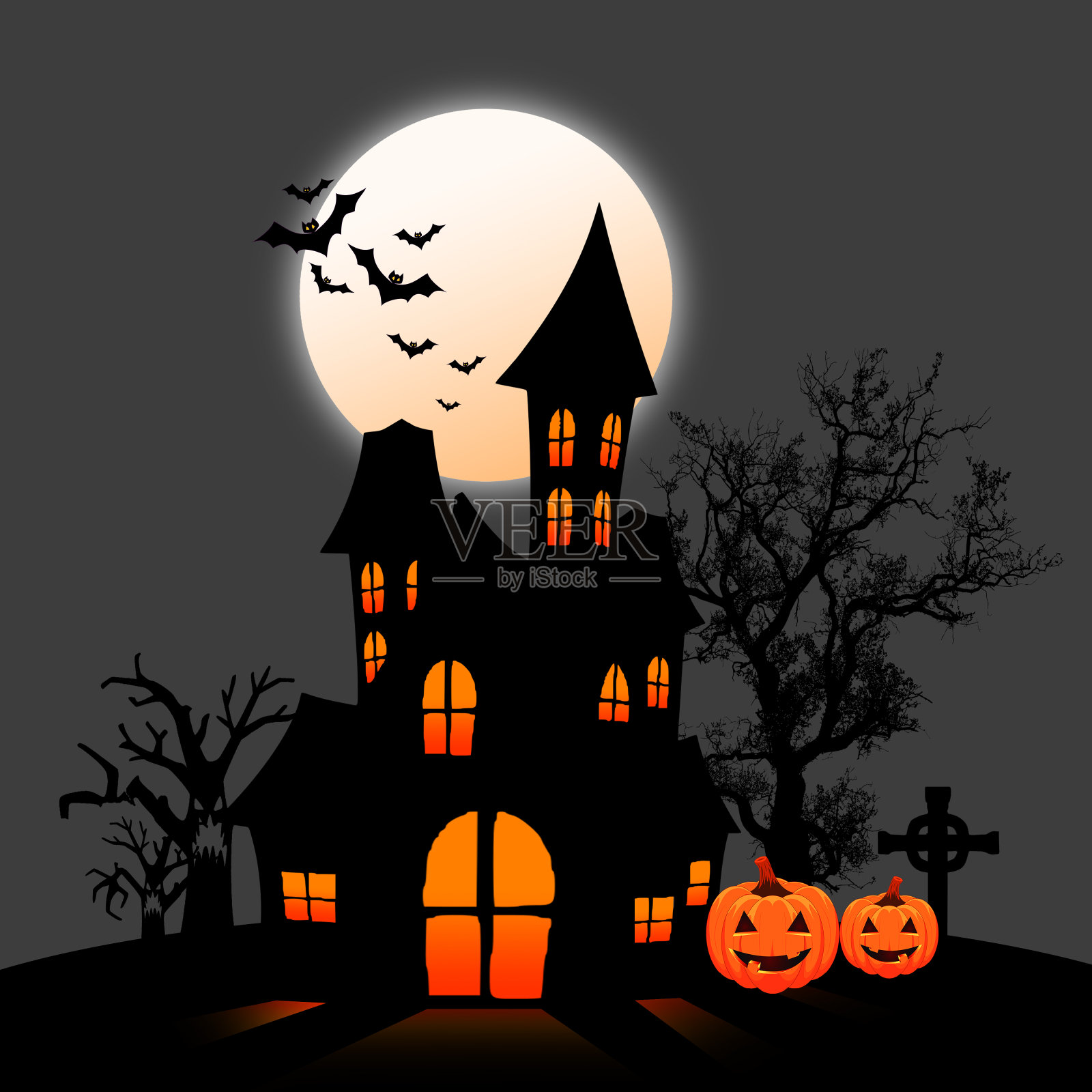 万圣节元素设计元素图片