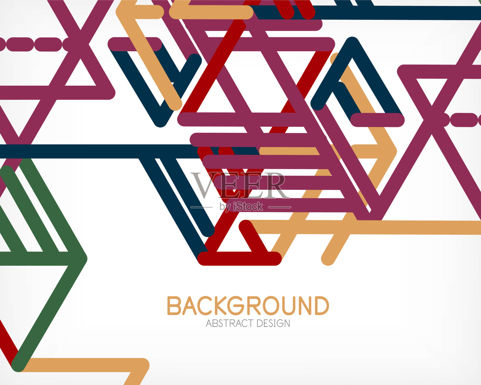 抽象的背景色线在白色上插画图片素材