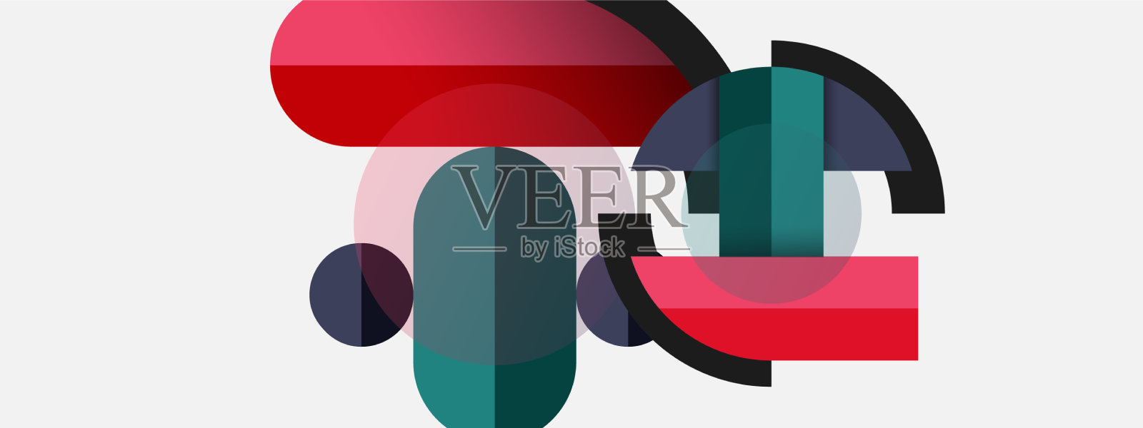 几何形状构成抽象的背景插画图片素材