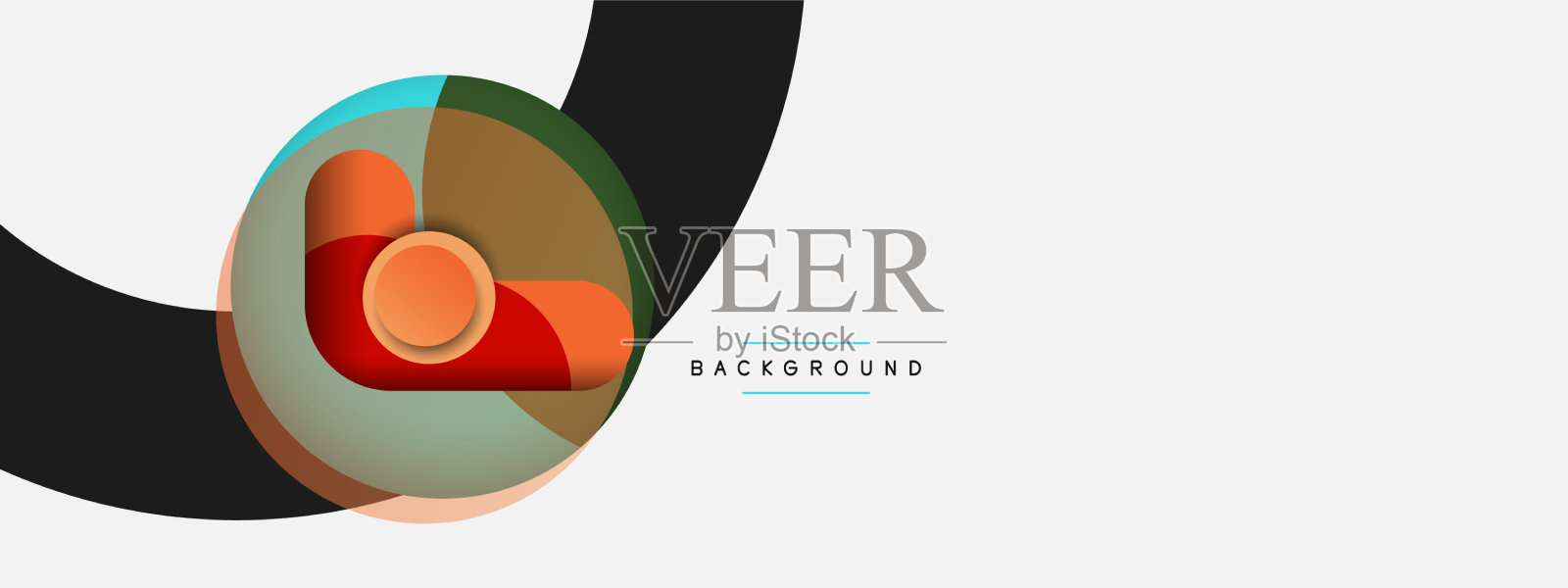 圆形的形状是最小的几何图形插画图片素材