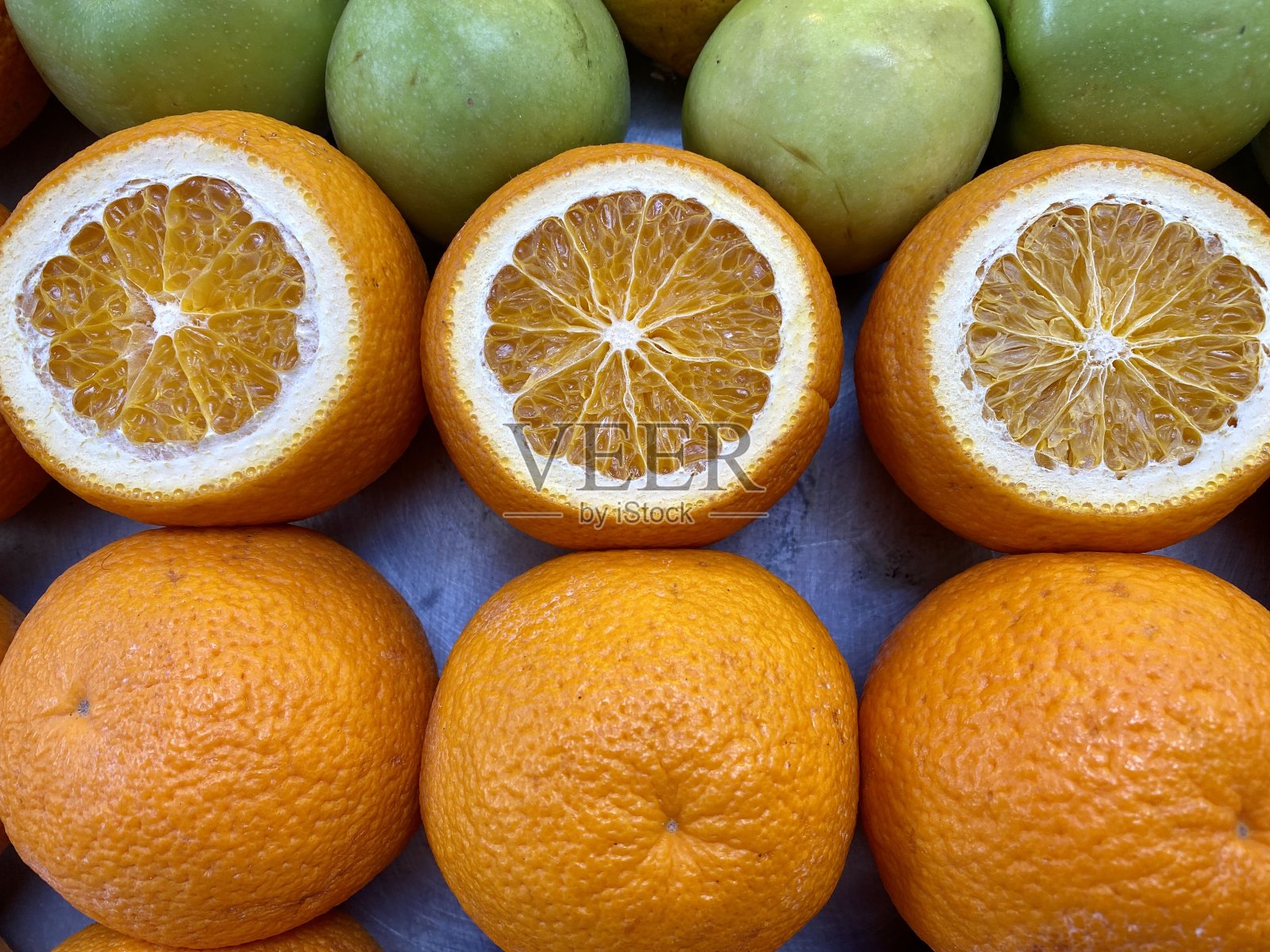 橙青苹果照片摄影图片