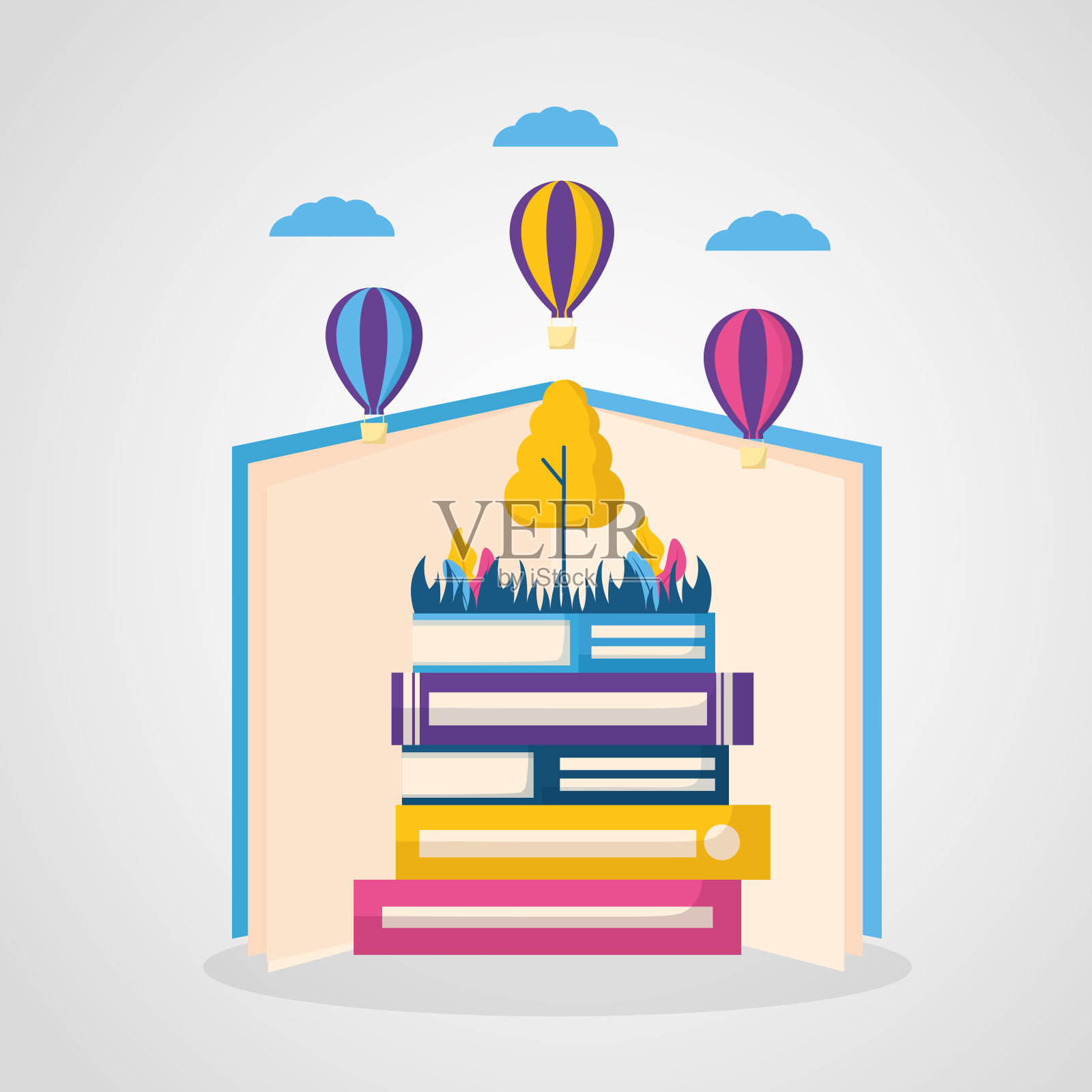 世界书日插画图片素材