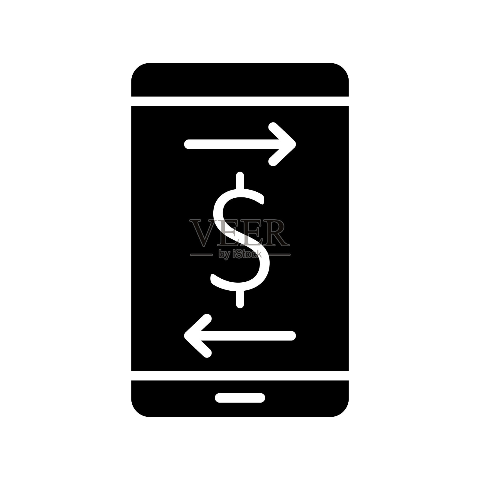 金钱转移图标设计矢量模板插图符号和符号EPS 10在白色背景插画图片素材