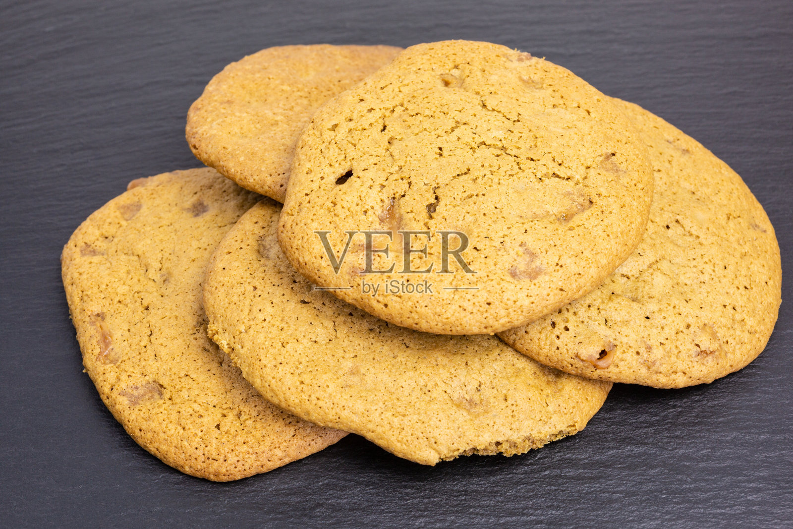 咖啡焦糖饼干照片摄影图片