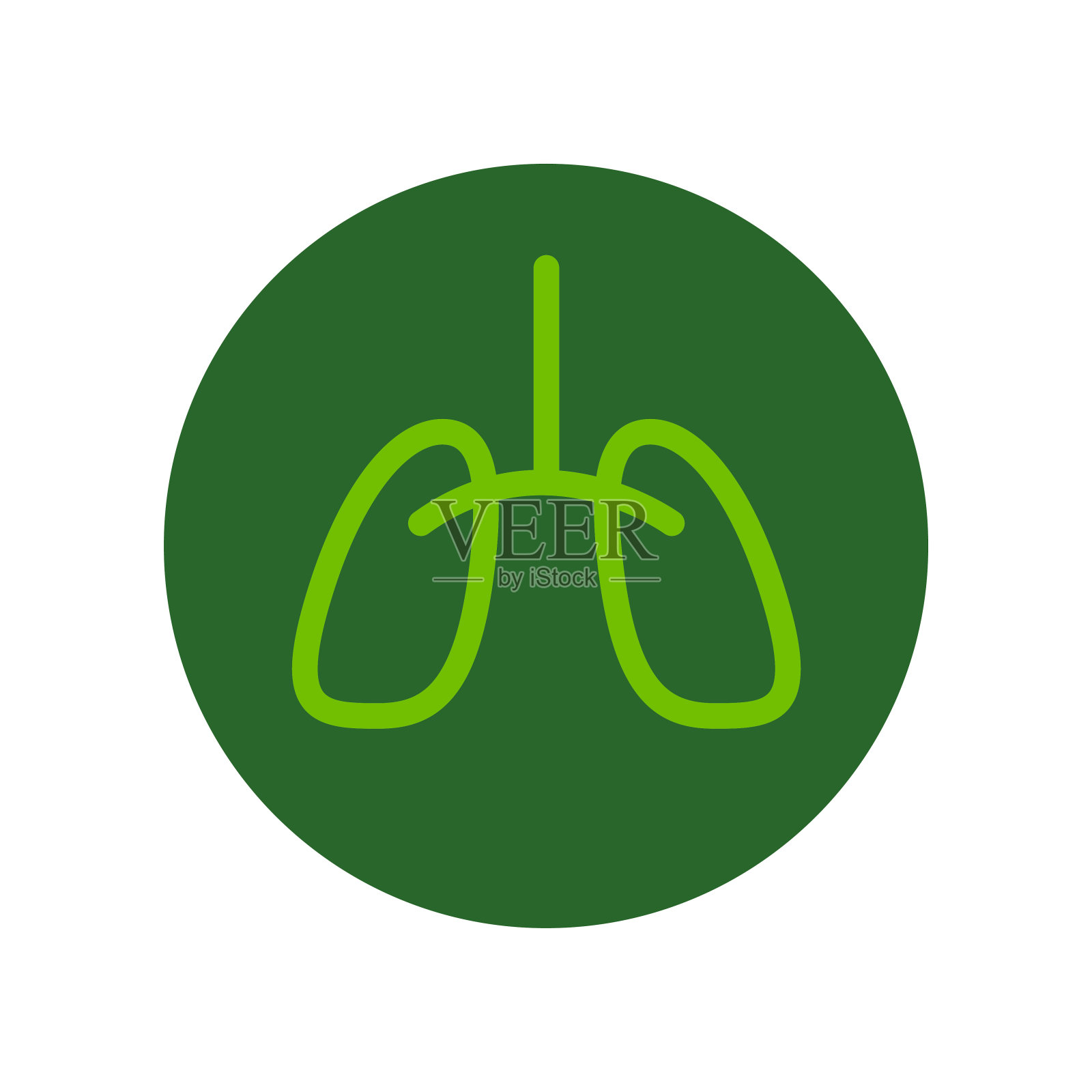 肺图标设计模板矢量插画图片素材