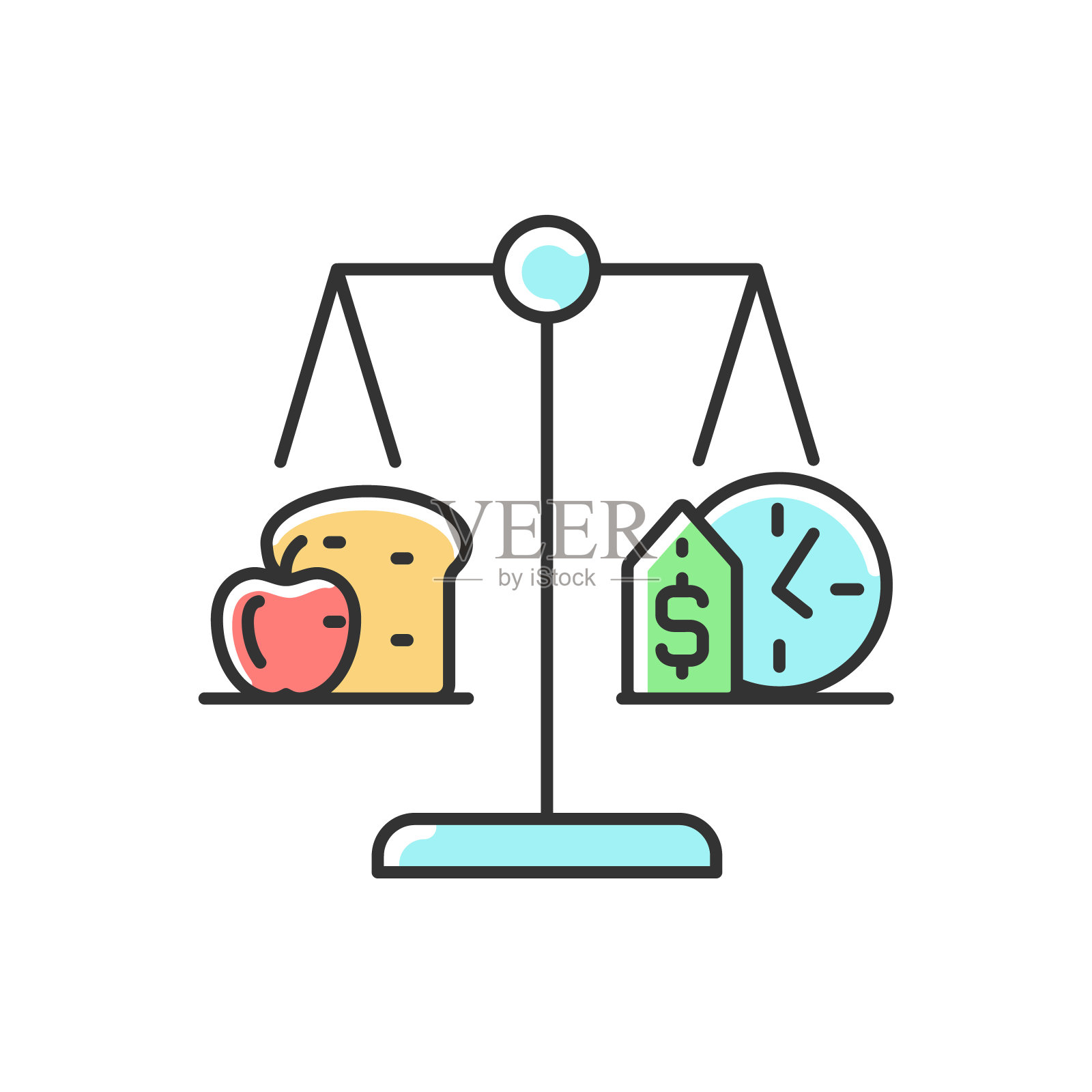 食品稳定性RGB颜色图标图标素材