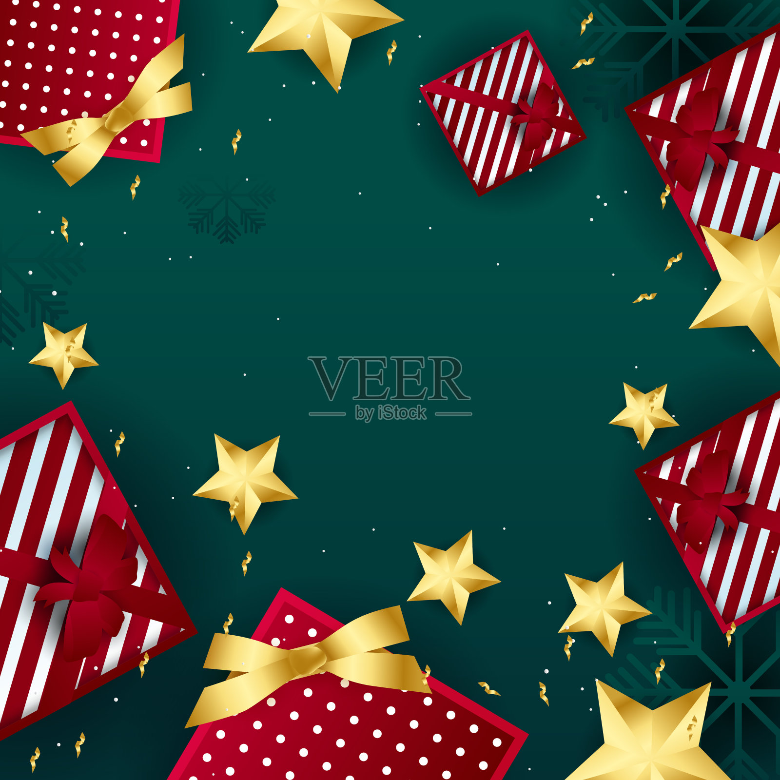 圣诞冬季贺卡背景。圣诞贺卡快乐。寒假美术模板。适合社交媒体发布，移动应用，横幅设计和网页/互联网广告。插画图片素材